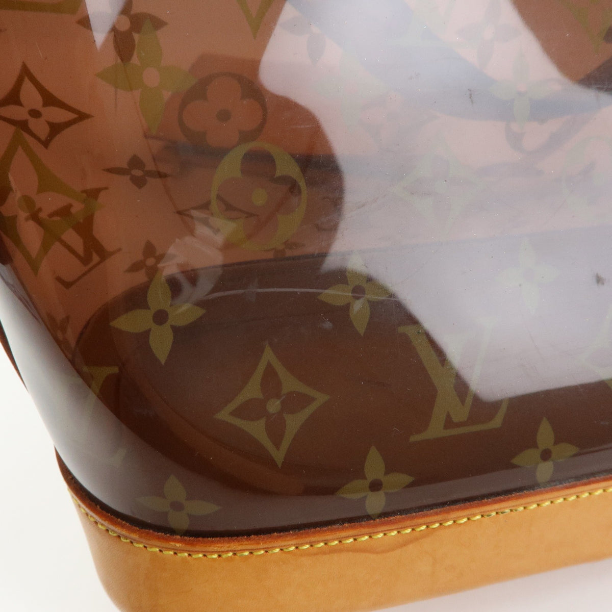Louis Vuitton Sac Ambre Monogram Vinyl Brown Plastic Handbag (Pre-Owned)