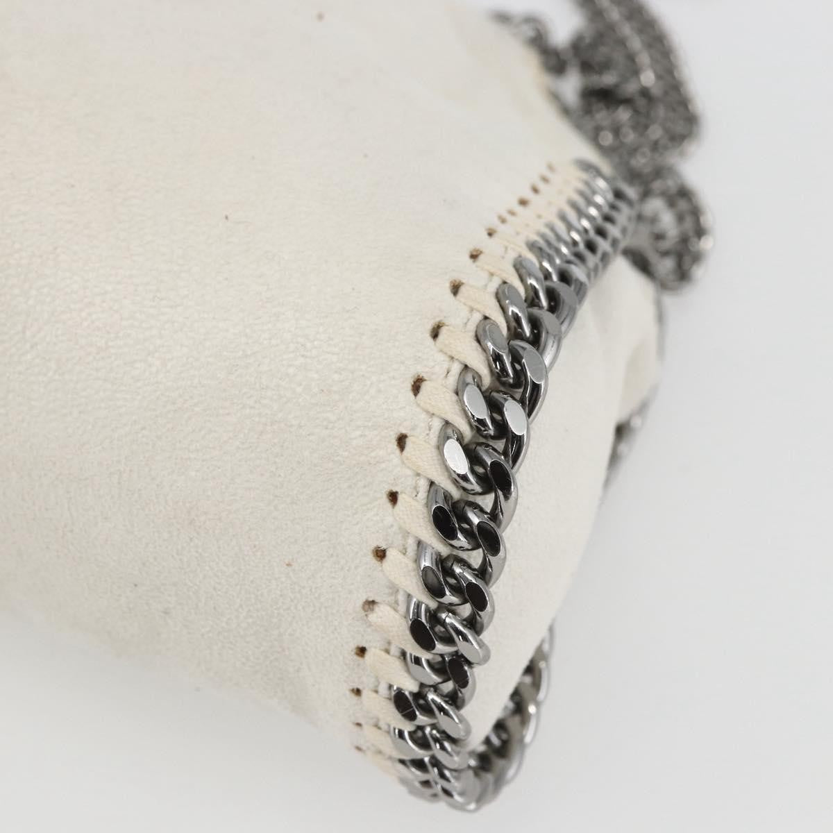 Stella Mccartney Falabella Fold Over Shaggy Deer White Polyester Handbag (Pre-Owned)