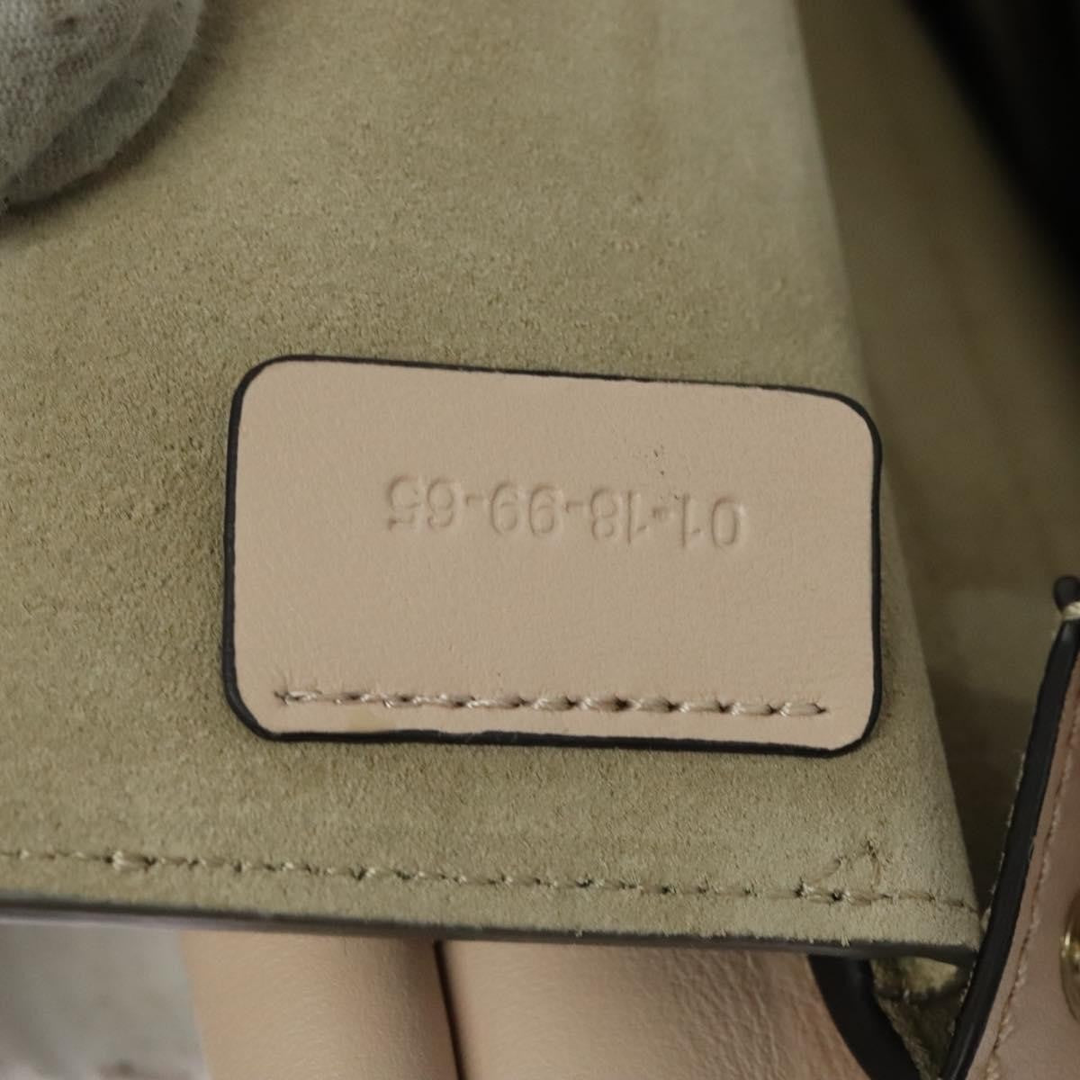 Chloe Faye Leather And Suede Beige Leather Shoulder Bag Bag (Pre-Owned)