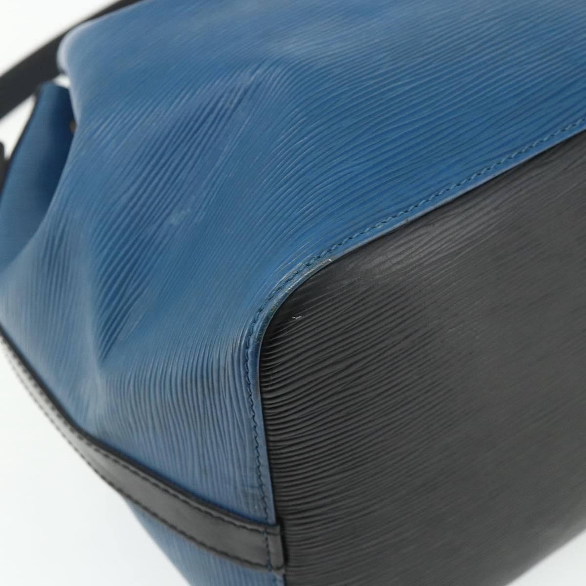 Louis Vuitton Bicolor Petit Noe Epi Leather Blue Leather Shoulder Bag Bag (Pre-Owned)