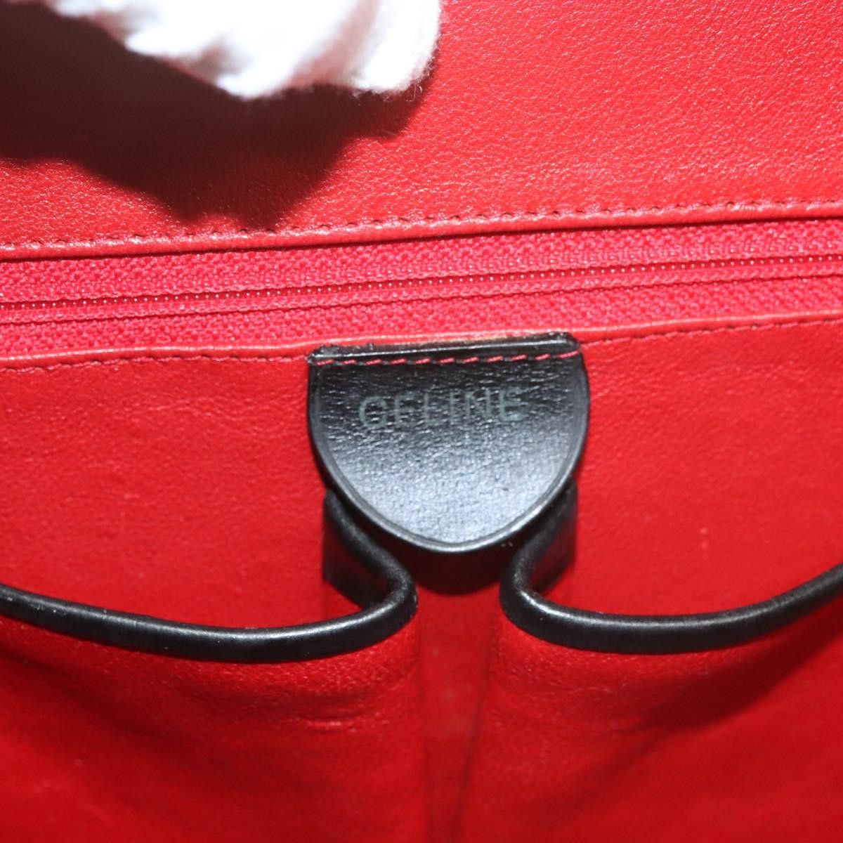 Celine Vintage Leather Black Leather Shoulder Bag Bag (Pre-Owned)