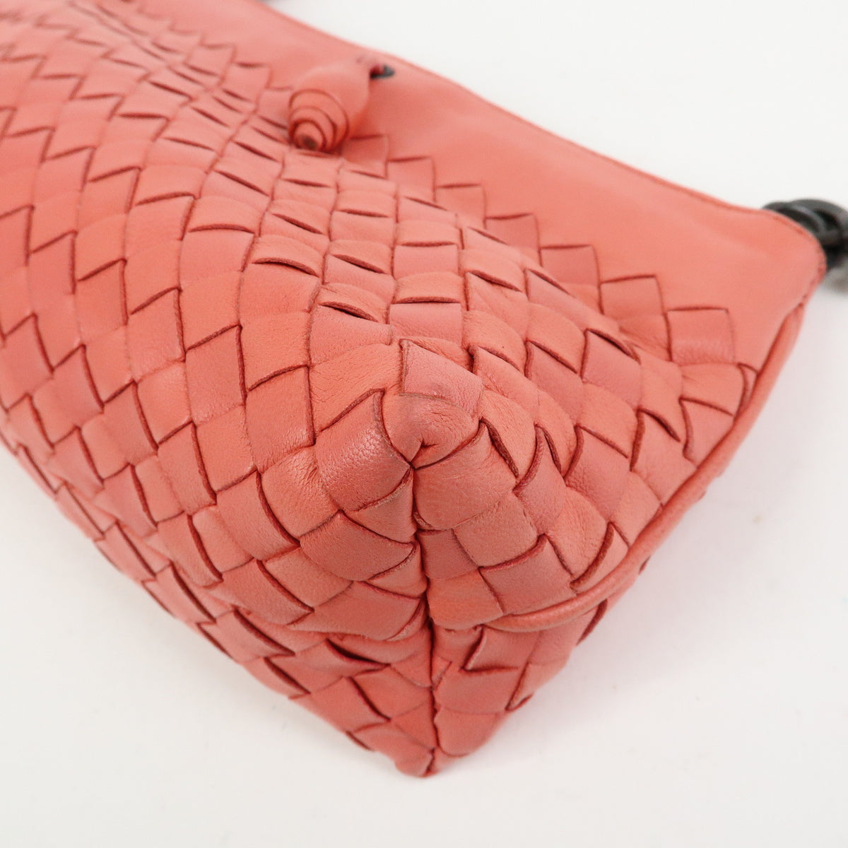 Bottega Veneta Shoulder Intrecciato Nappa Pink Leather Shoulder Bag Bag (Pre-Owned)