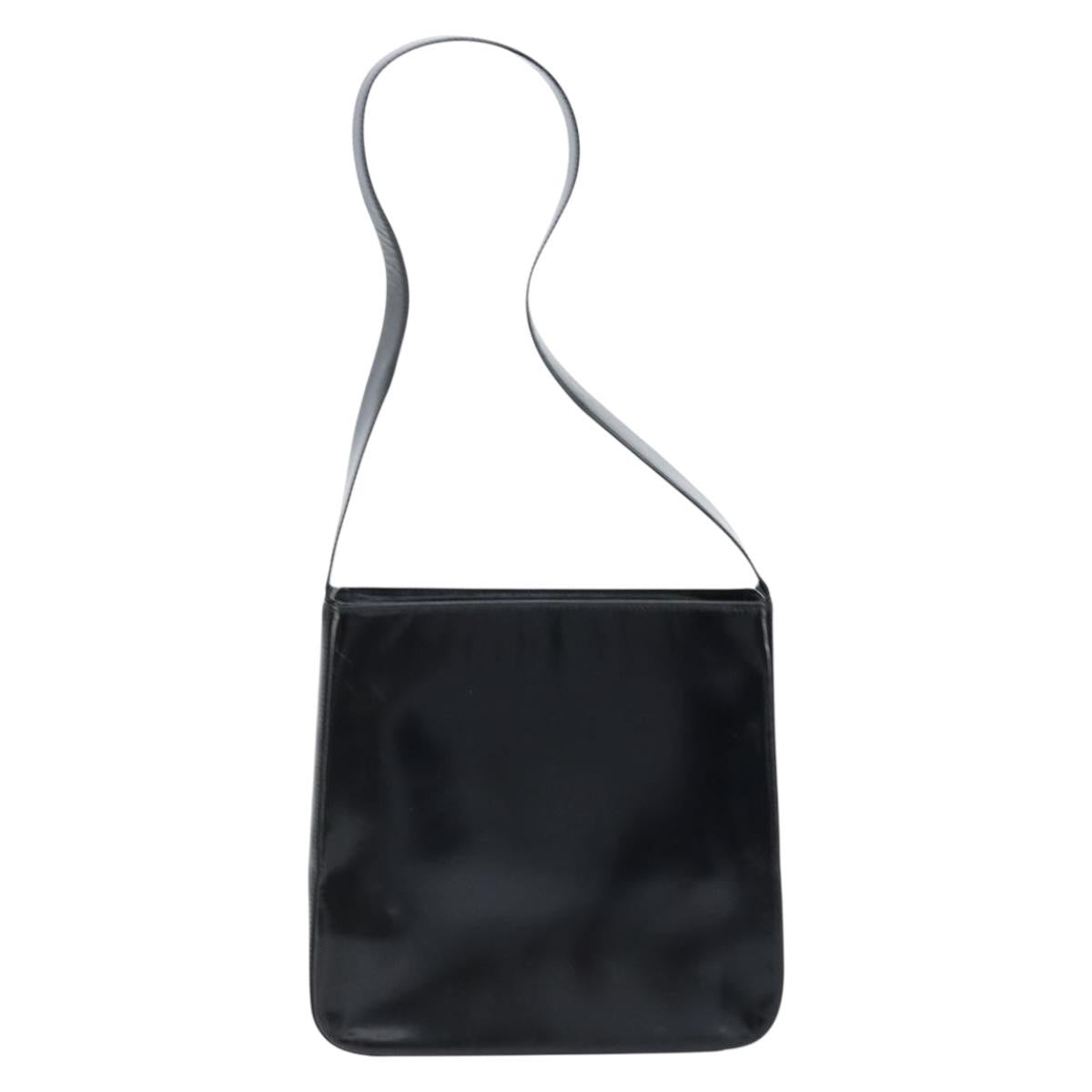 Celine Vintage Leather Black Leather Shoulder Bag Bag (Pre-Owned)