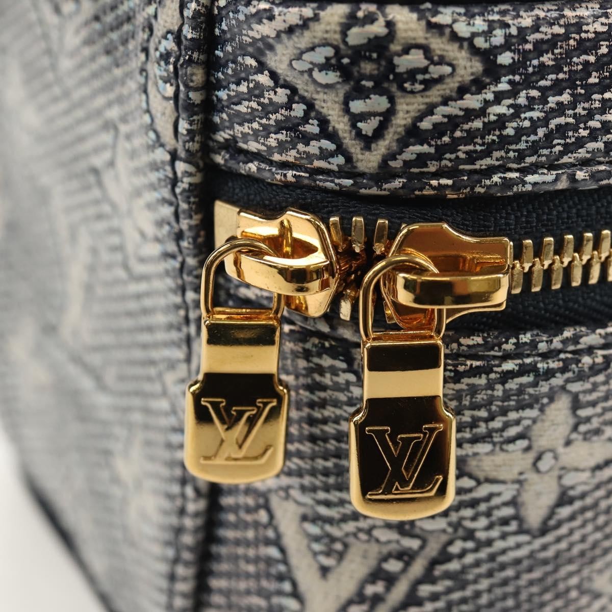 Louis Vuitton Vanity Case Monoglam Jacquard Canvas Navy Canvas Clutche & Pouche Bag (Pre-Owned)