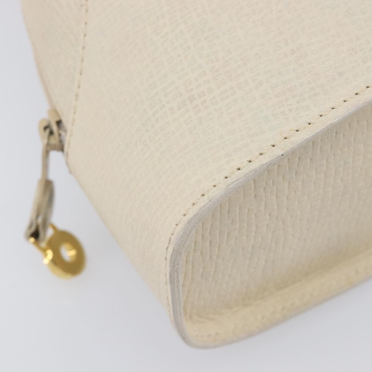 Loewe Tote Leather White Leather Tote Bag Bag (Pre-Owned)