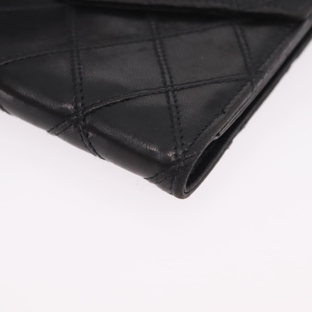 Chanel Cc Compact Quilted Caviar Black Leather Wallets Accessory (Pre-Owned)