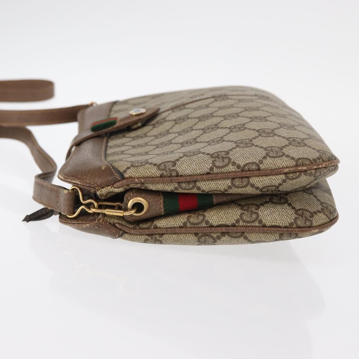 Gucci Vintage Gg Coated Canvas Beige Pvc Shoulder Bag Bag (Pre-Owned)
