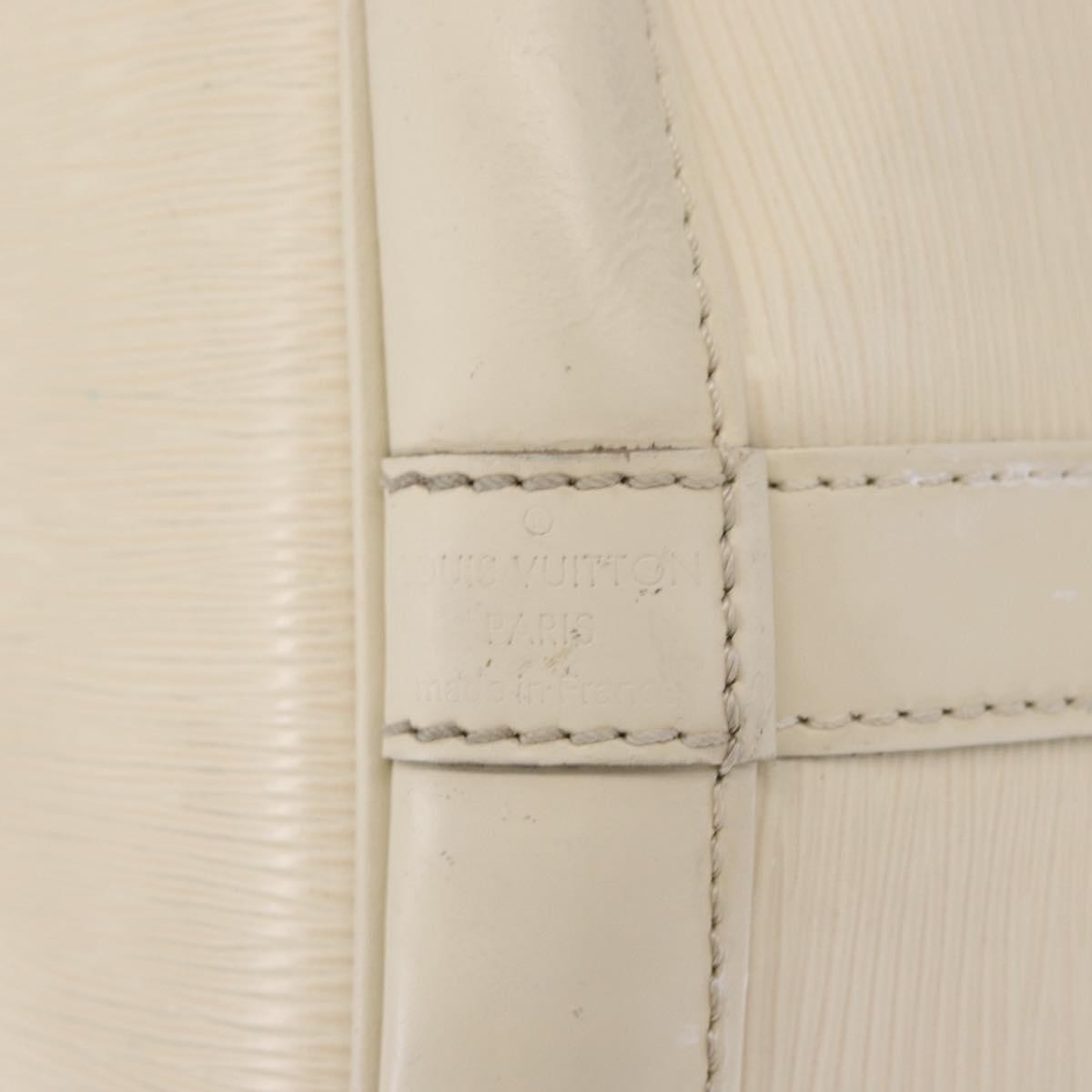 Louis Vuitton Petit Noe Epi Leather White Leather Shoulder Bag Bag (Pre-Owned)