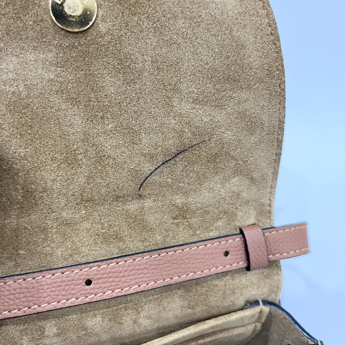 Loewe Gate Belt Leather Brown Leather Shoulder Bag Bag (Pre-Owned)