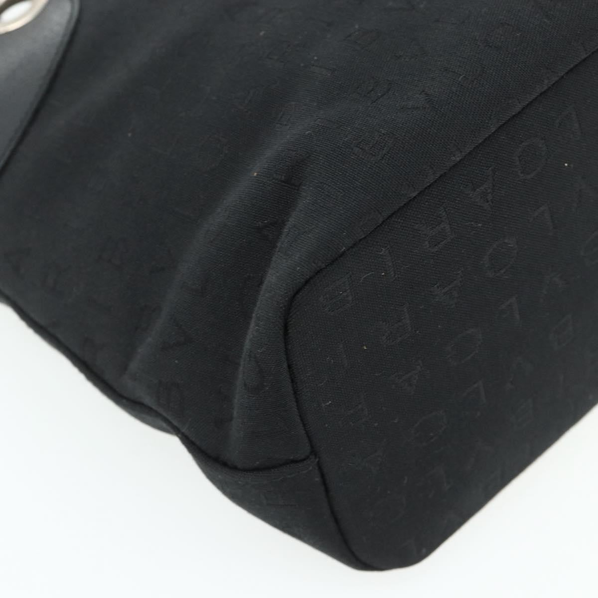 Bvlgari Logomania Canvas Black Canvas Shoulder Bag Bag (Pre-Owned)