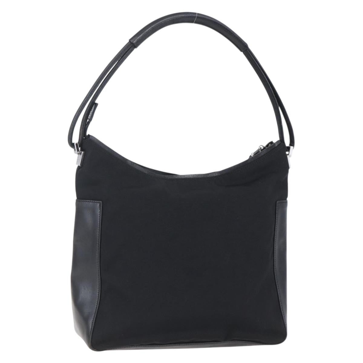 Gucci Vintage Gg Canvas Black Canvas Shoulder Bag Bag (Pre-Owned)