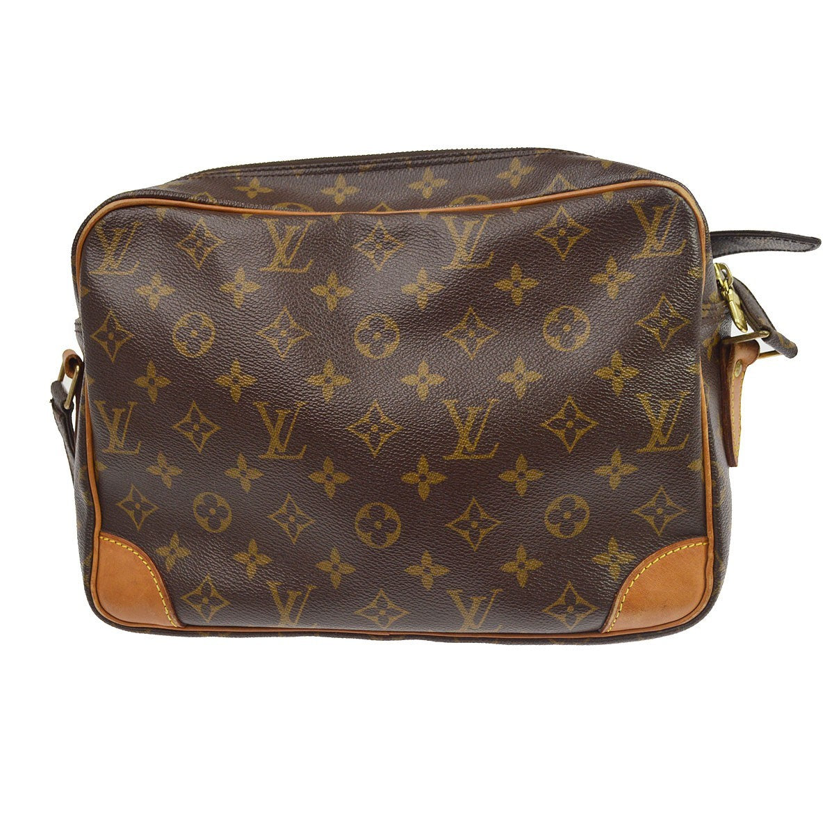 Louis Vuitton Nil Shoulder Bag Monogram Canvas Brown Canvas Shoulder Bag Bag (Pre-Owned)