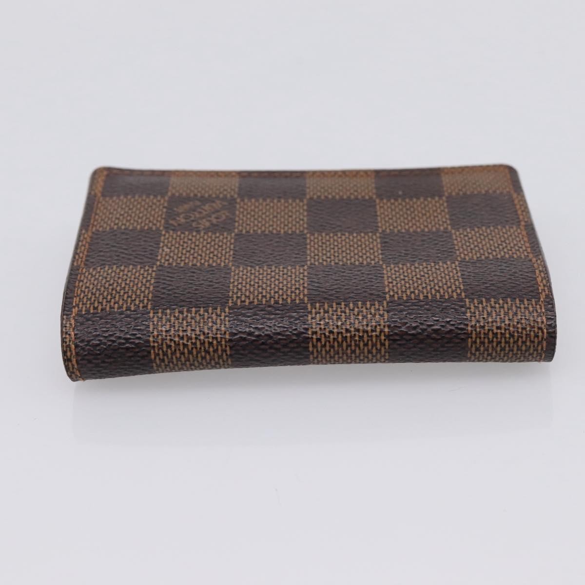 Louis Vuitton Business Card Case Damier Brown Canvas Card Holders Accessory (Pre-Owned)