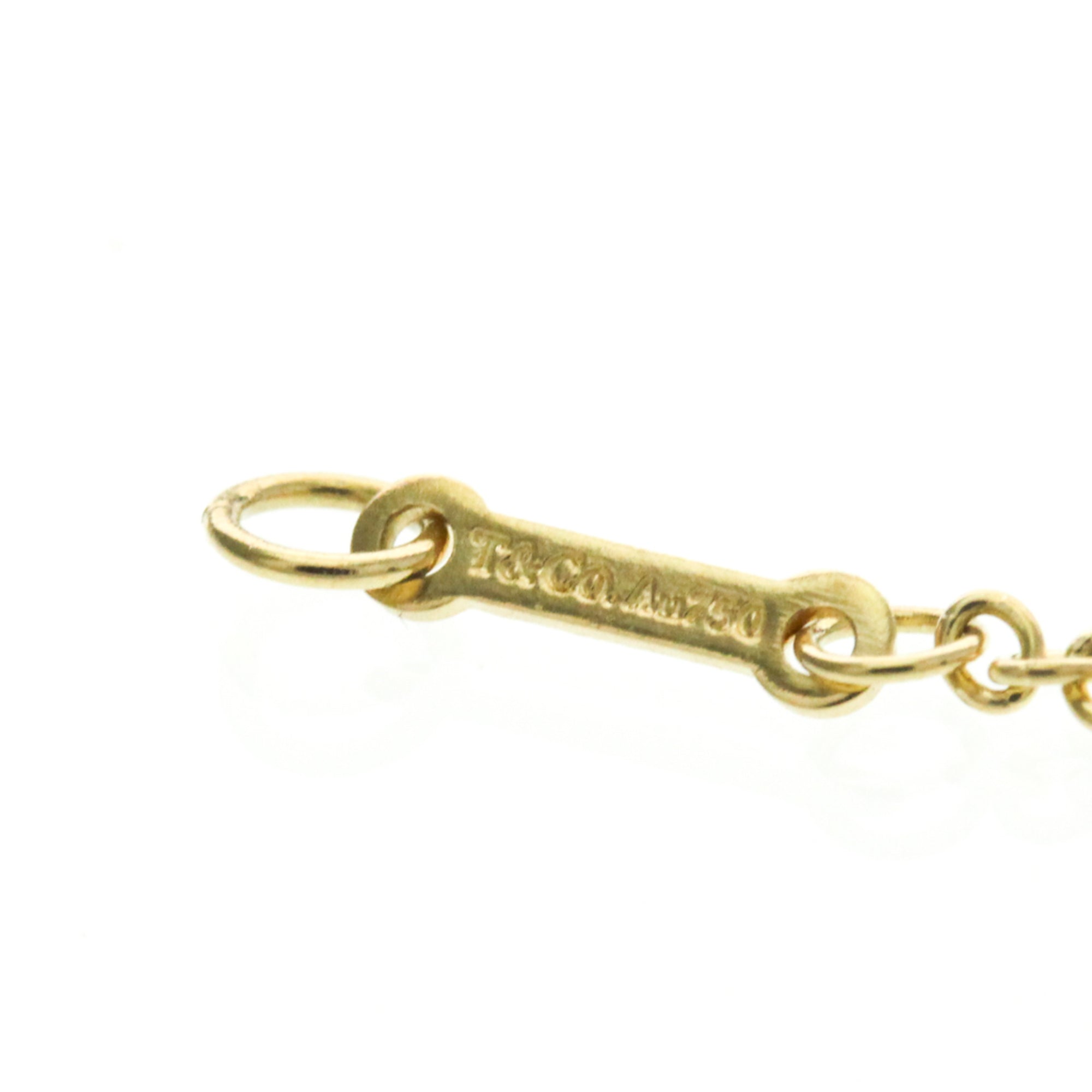 Tiffany & Co. Paloma Picasso Double Loving Heart 18K Yellow Gold And Diamond Gold Yellow_Gold Bracelet Jewelry (Pre-Owned)