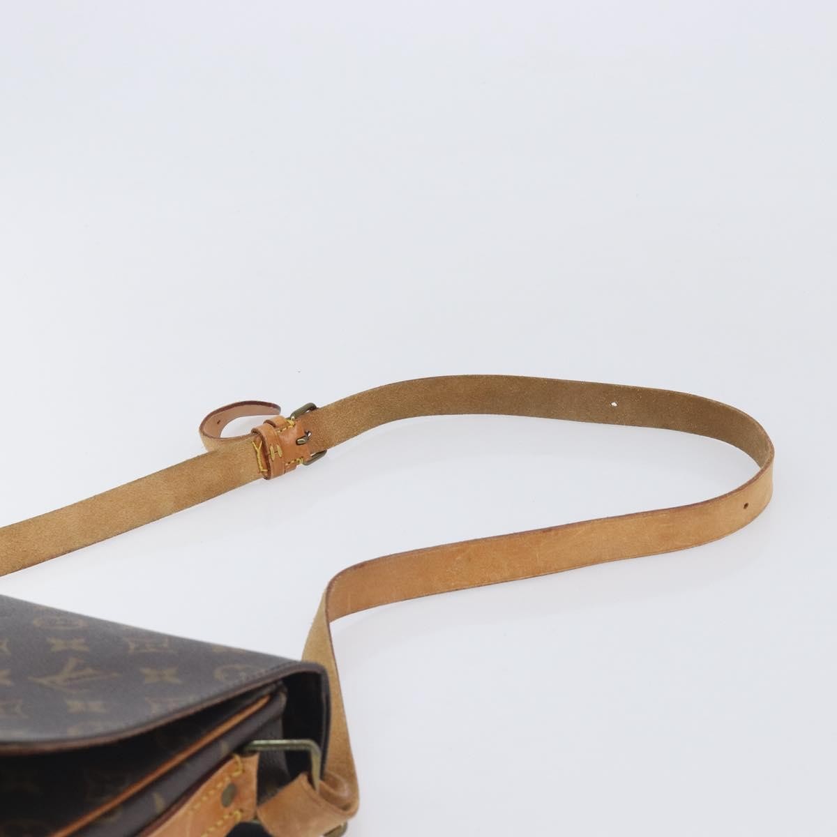 Louis Vuitton Cartouchiere Monogram Canvas Brown Canvas Handbag (Pre-Owned)