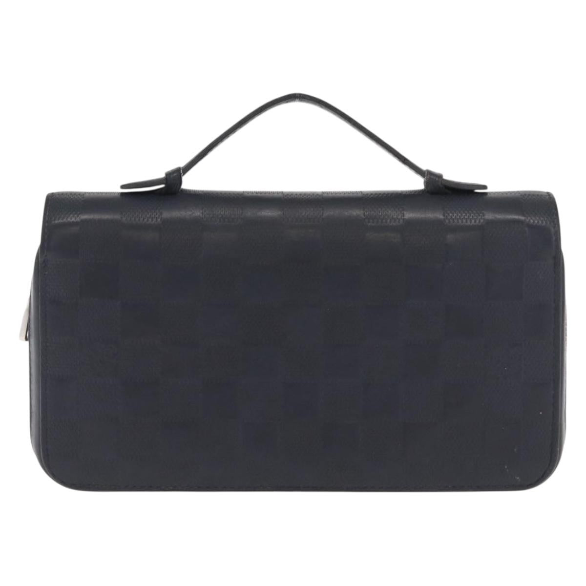Louis Vuitton Zippy Xl Damier Leather Black Leather Wallets Accessory (Pre-Owned)