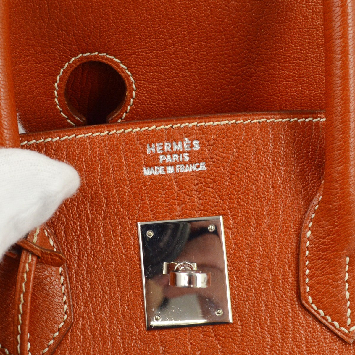 Hermes Birkin Brown Chevre De Coromandel With Gold Hardware Brown Leather Handbag (Pre-Owned)