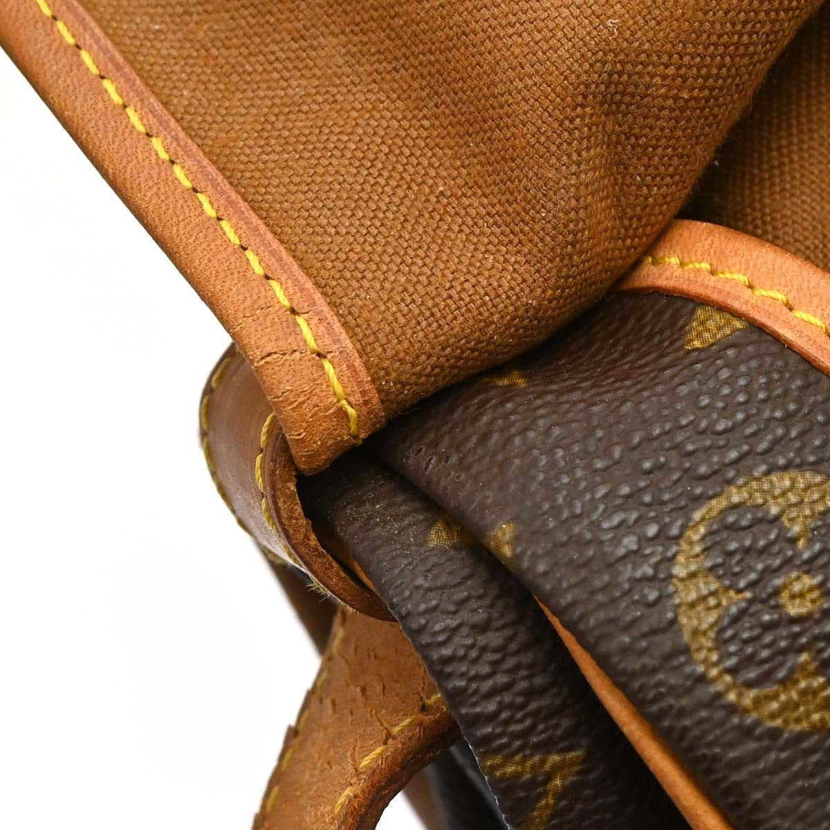 Louis Vuitton Saumur Monogram Canvas Brown Canvas Shoulder Bag Bag (Pre-Owned)