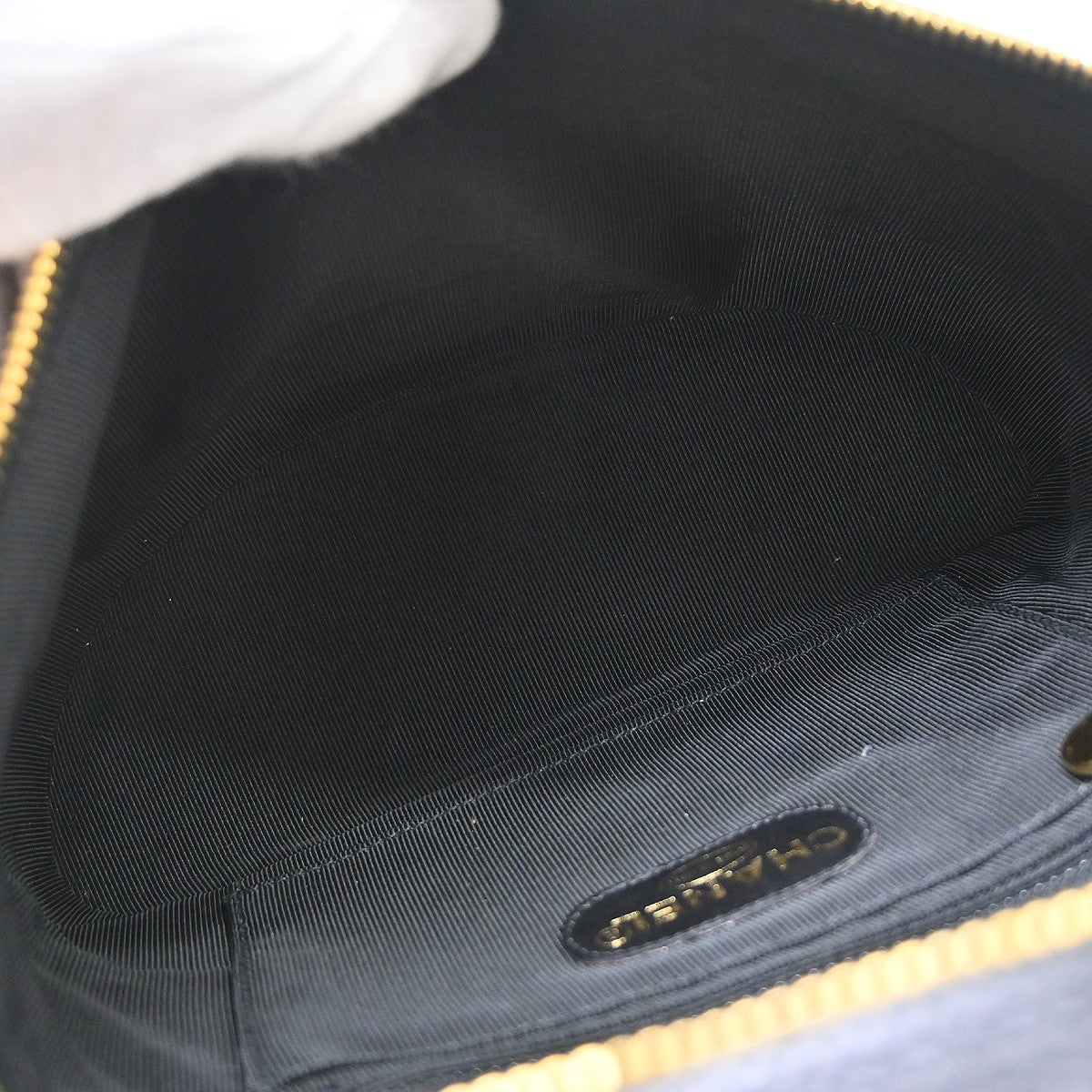 Chanel Vintage Timeless Vanity Case Caviar Black Calfskin Clutche & Pouche Bag (Pre-Owned)