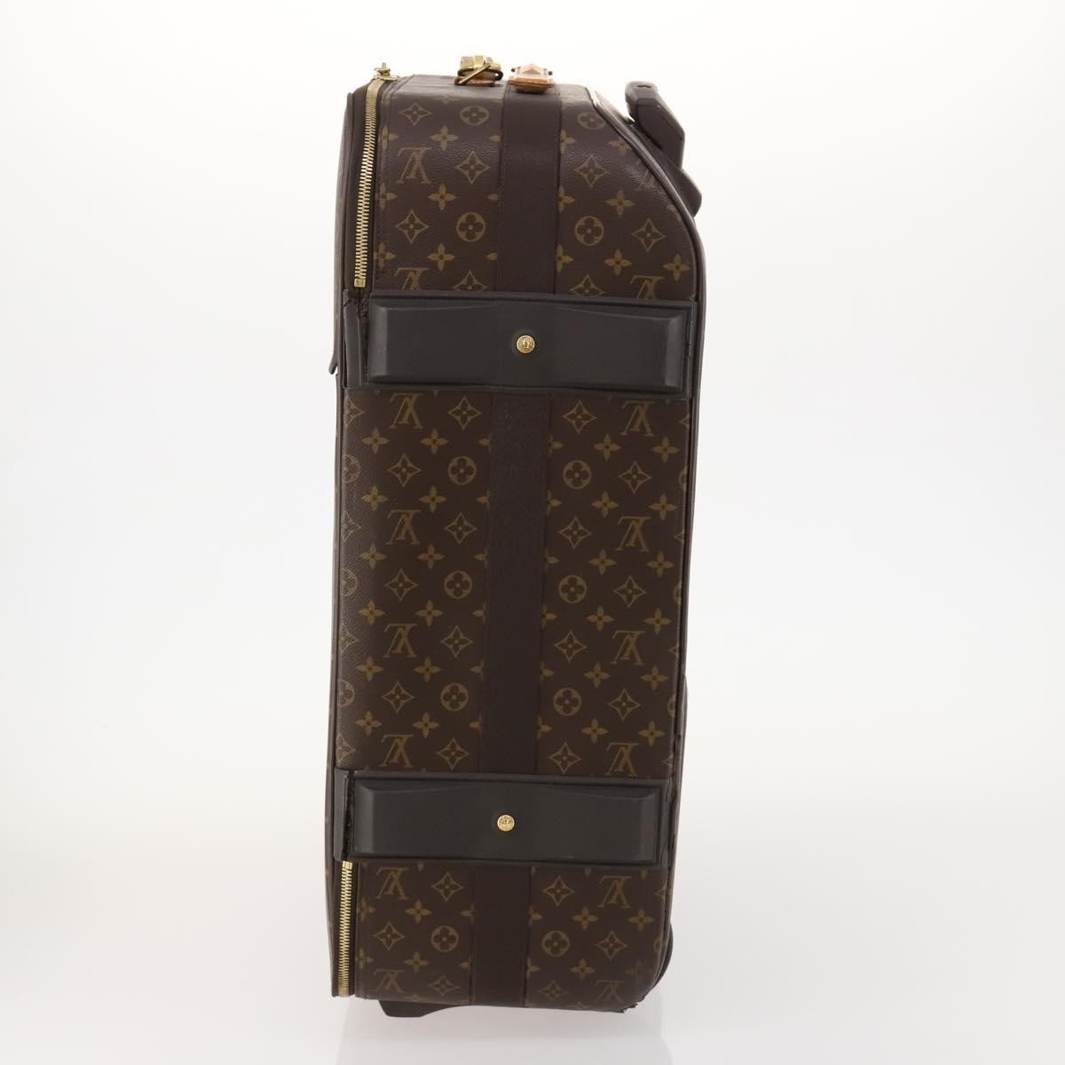 Louis Vuitton Pegase Luggage Monogram Canvas Brown Canvas Travel Bag Bag (Pre-Owned)