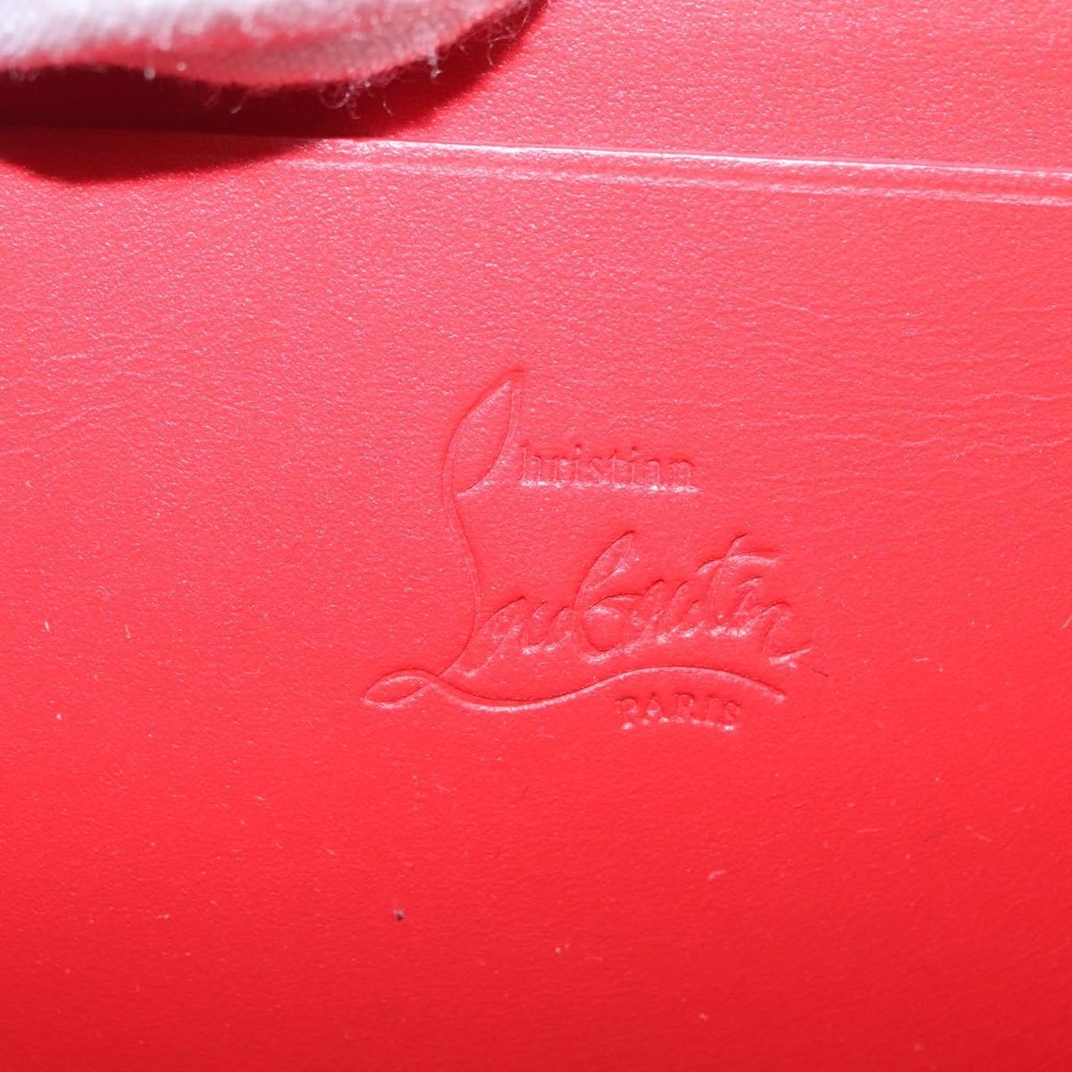 Christian Louboutin Panettone Coin Purse Embellished Leather Black Leather Wallets Accessory (Pre-Owned)