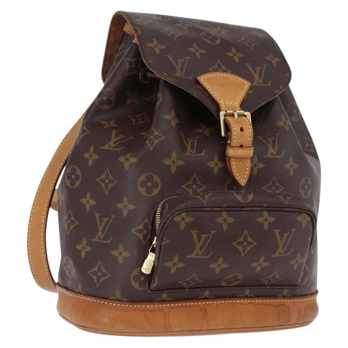 Louis Vuitton Montsouris Monogram Brown Canvas Backpack Bag (Pre-Owned)