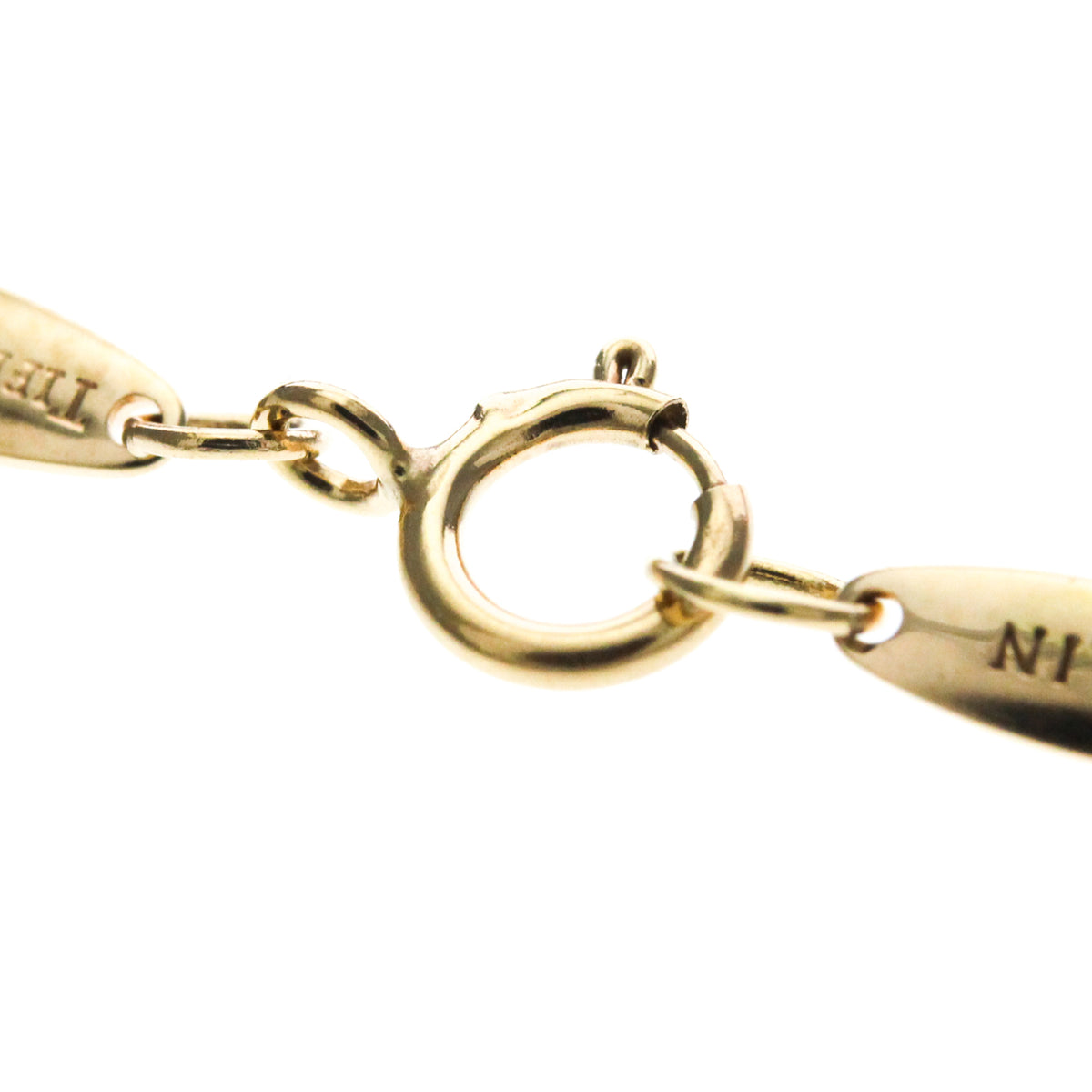 Tiffany & Co. Elsa Peretti Bean Pendant 18K Rose Gold Gold Pink_Gold Necklace Jewelry (Pre-Owned)