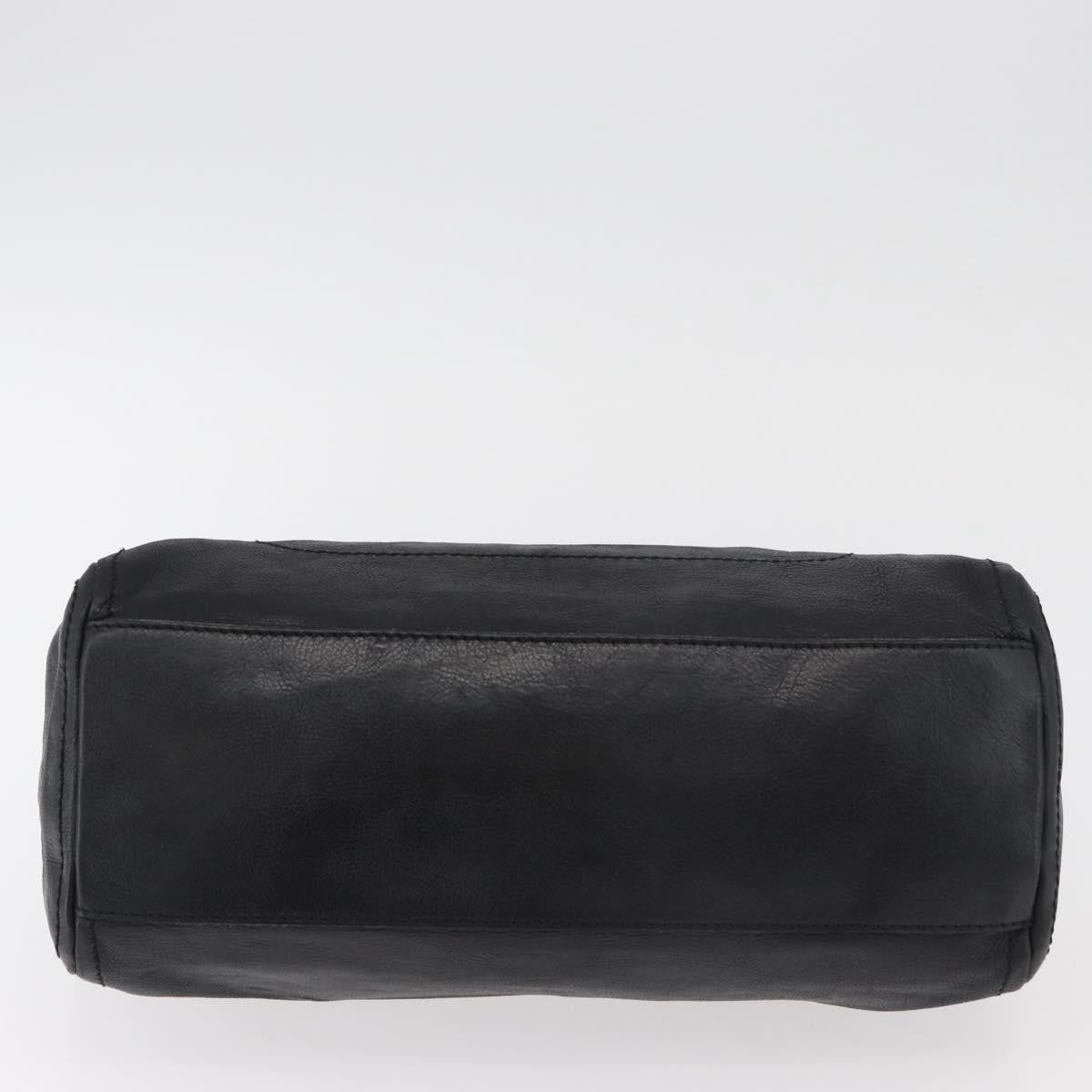 Celine Vintage Leather Black Leather Handbag (Pre-Owned)