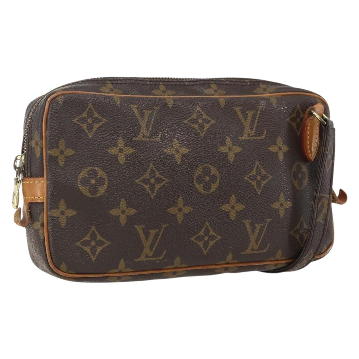 Louis Vuitton Pochette Marly Bandouliere Monogram Canvas Brown Canvas Handbag (Pre-Owned)