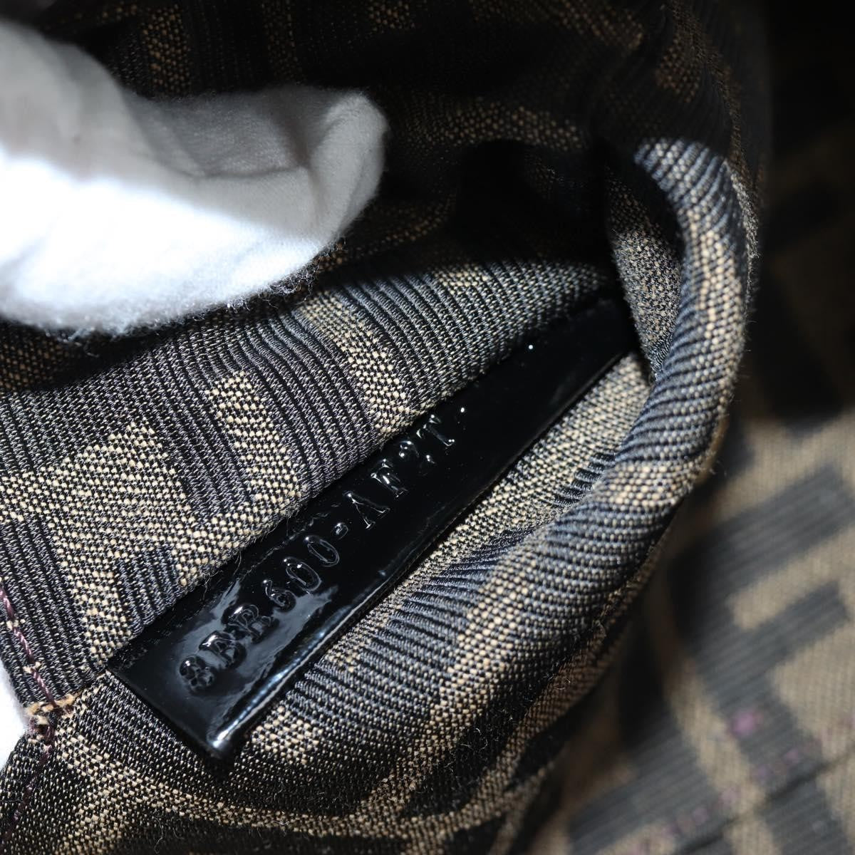 Fendi Mamma Baguette Zucca Jacquard Velvet Multicolour Canvas Shoulder Bag Bag (Pre-Owned)