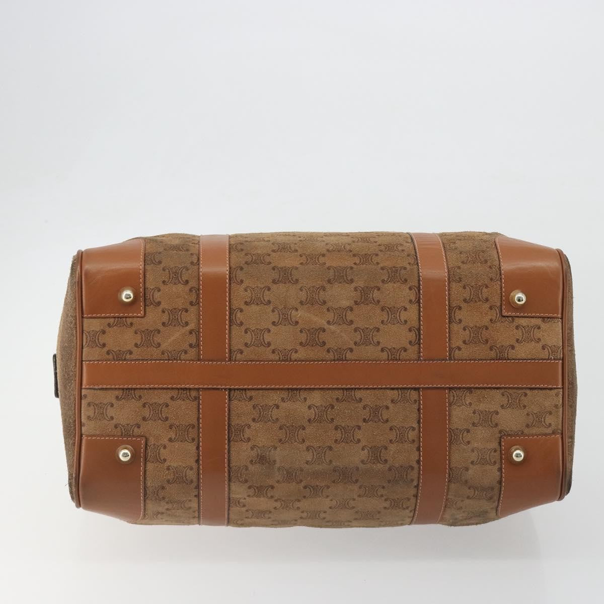 Celine Macadam Suede Brown Suede Tote Bag Bag (Pre-Owned)