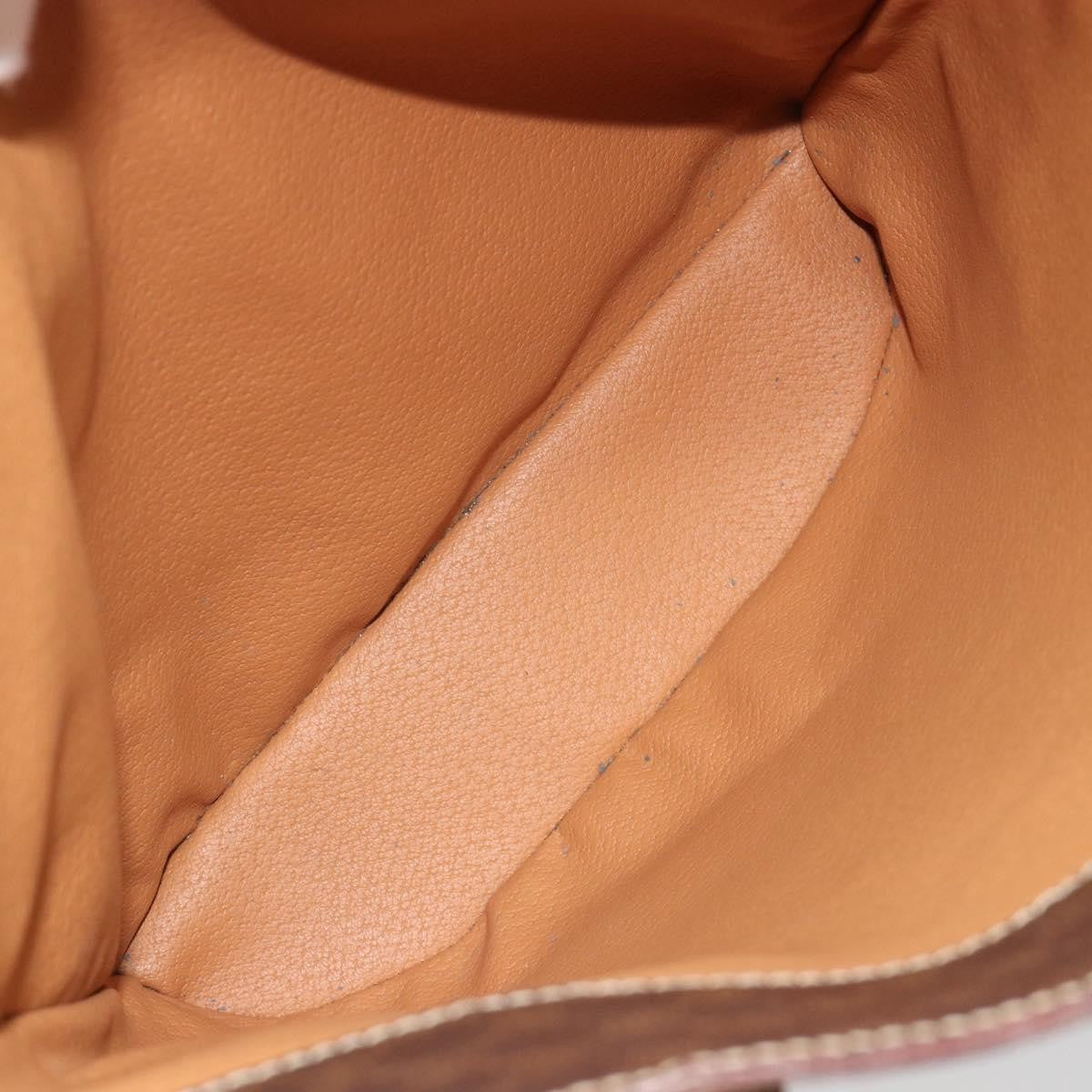 Celine Vintage Macadam Canvas Brown Canvas Tote Bag Bag (Pre-Owned)