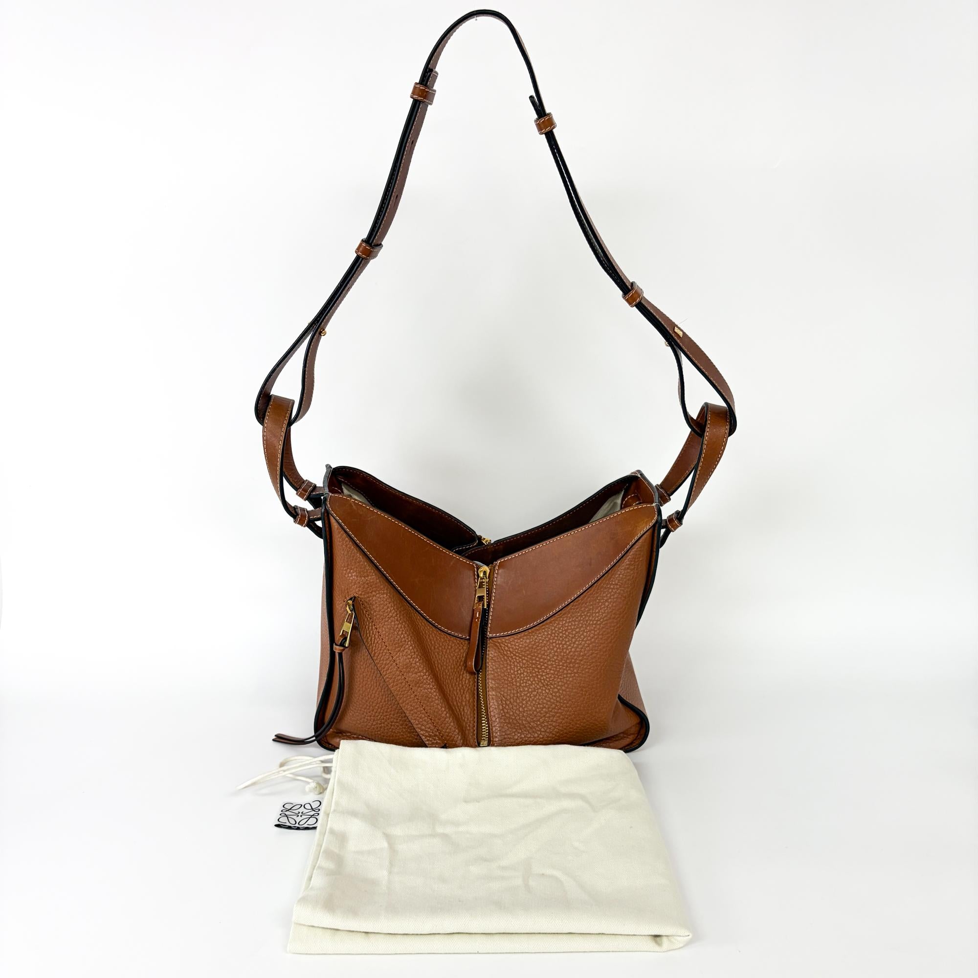 Loewe Hammock Leather Brown Leather Handbag (Pre-Owned)