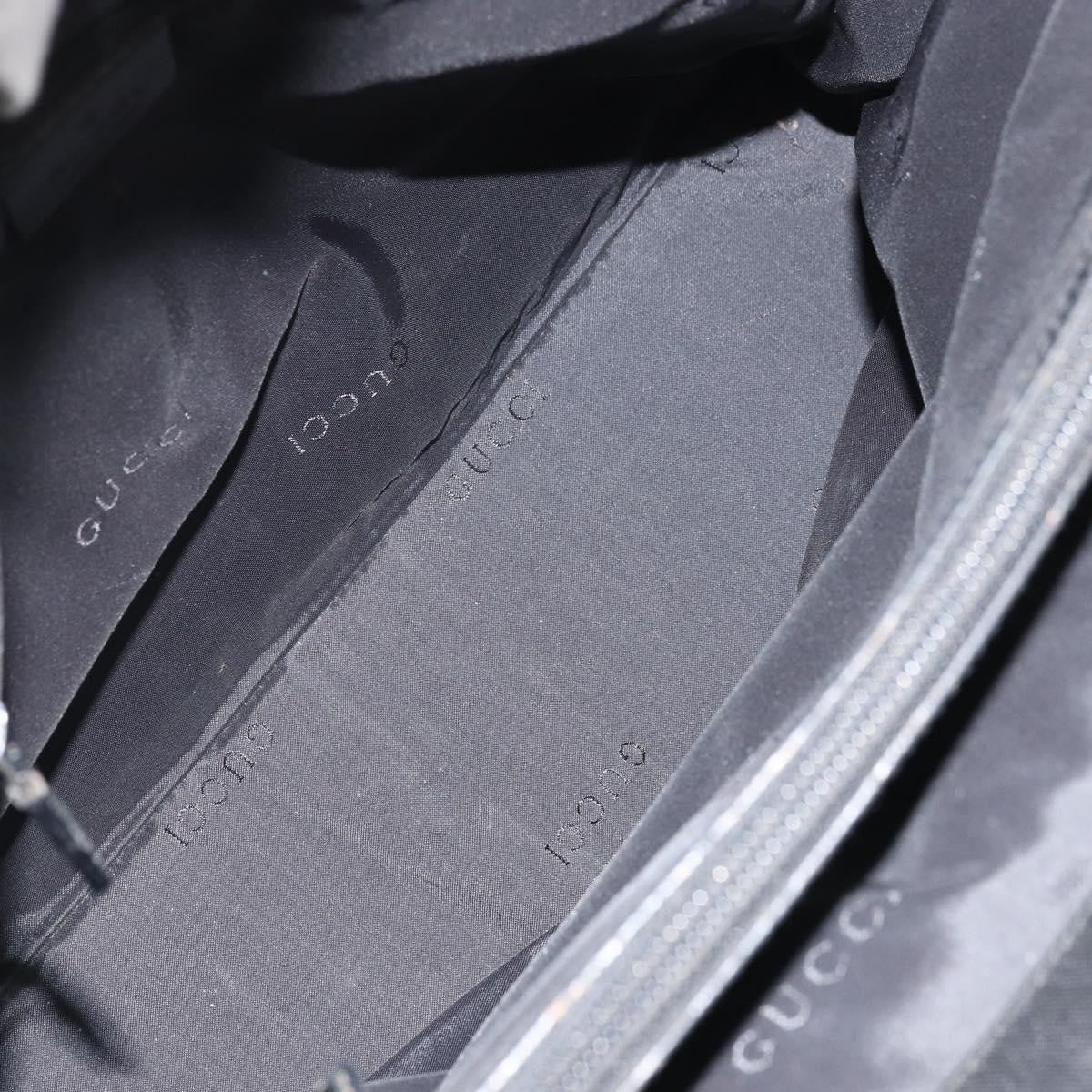 Gucci Bamboo Nylon Black Nylon Tote Bag Bag (Pre-Owned)