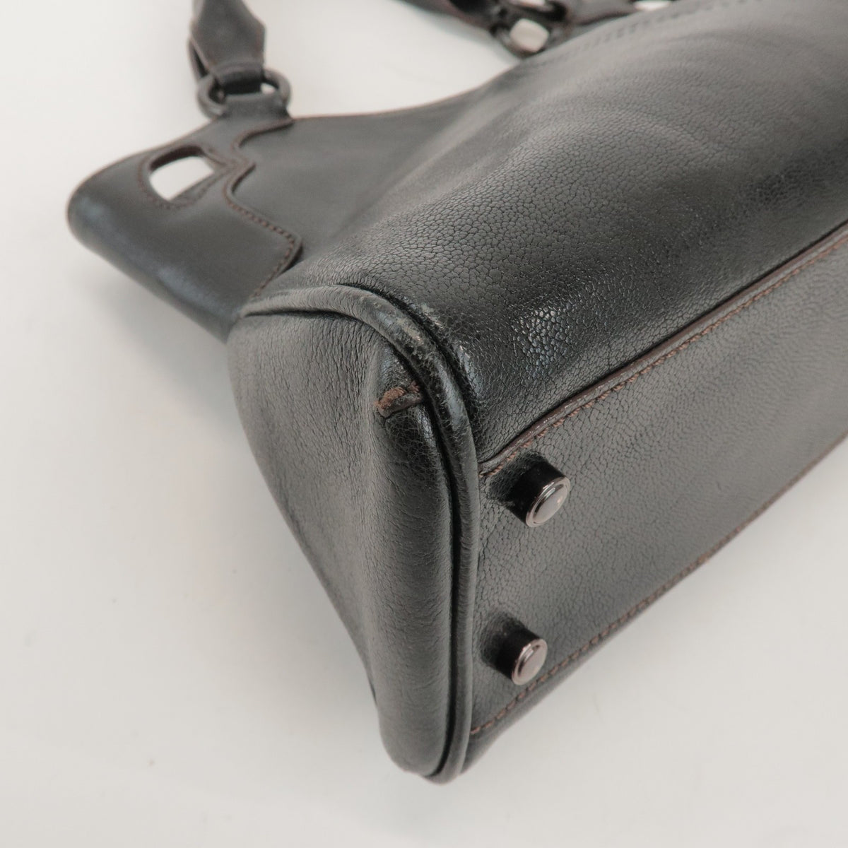 Cartier Marcello Leather Black Leather Handbag (Pre-Owned)
