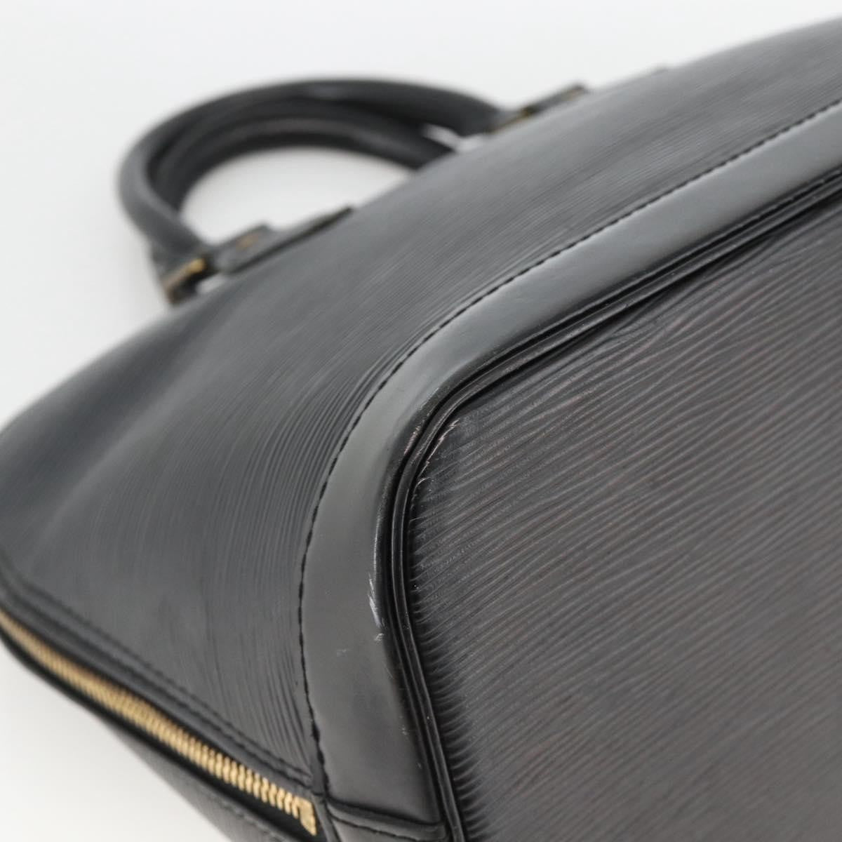 Louis Vuitton Alma Epi Leather Black Leather Handbag (Pre-Owned)