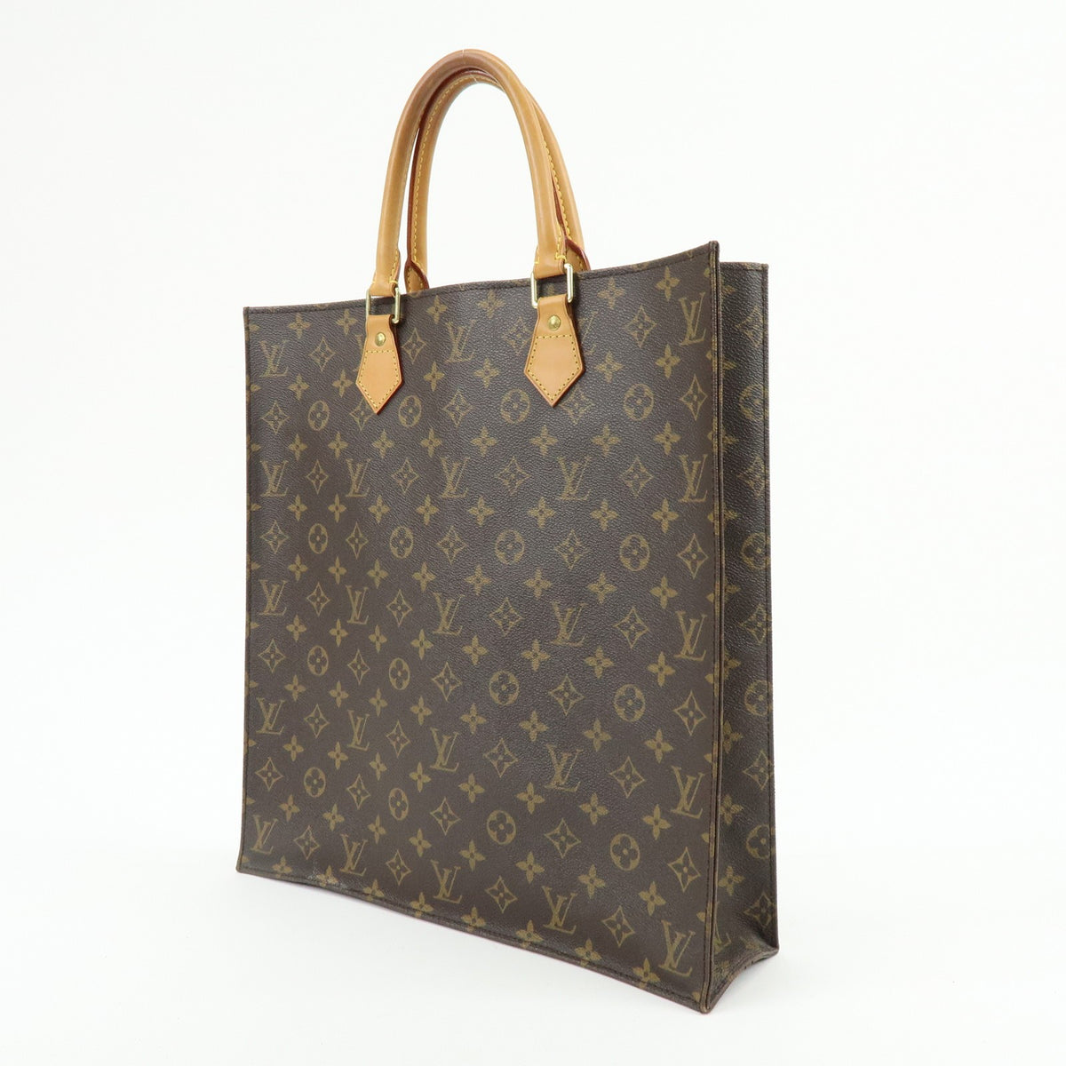 Louis Vuitton Vintage Sac Plat Monogram Canvas Brown Canvas Handbag (Pre-Owned)