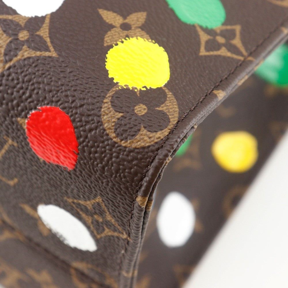Louis Vuitton Onthego Tote Yayoi Kusama Painted Dots Monogram Canvas Multicolour Canvas Tote Bag Bag (Pre-Owned)