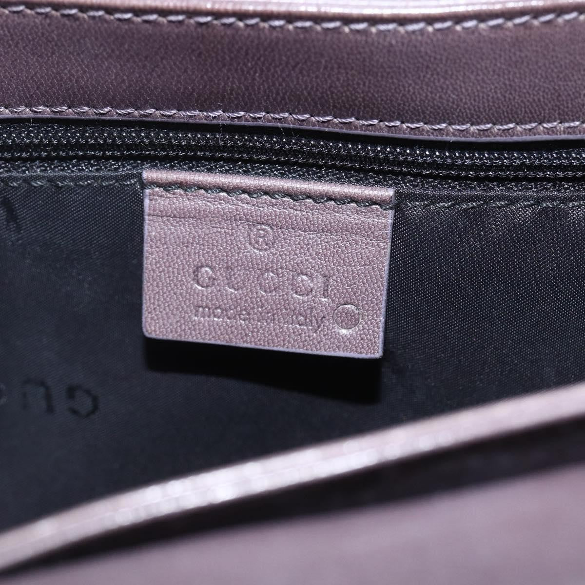 Gucci Vintage Leather Brown Leather Shoulder Bag Bag (Pre-Owned)