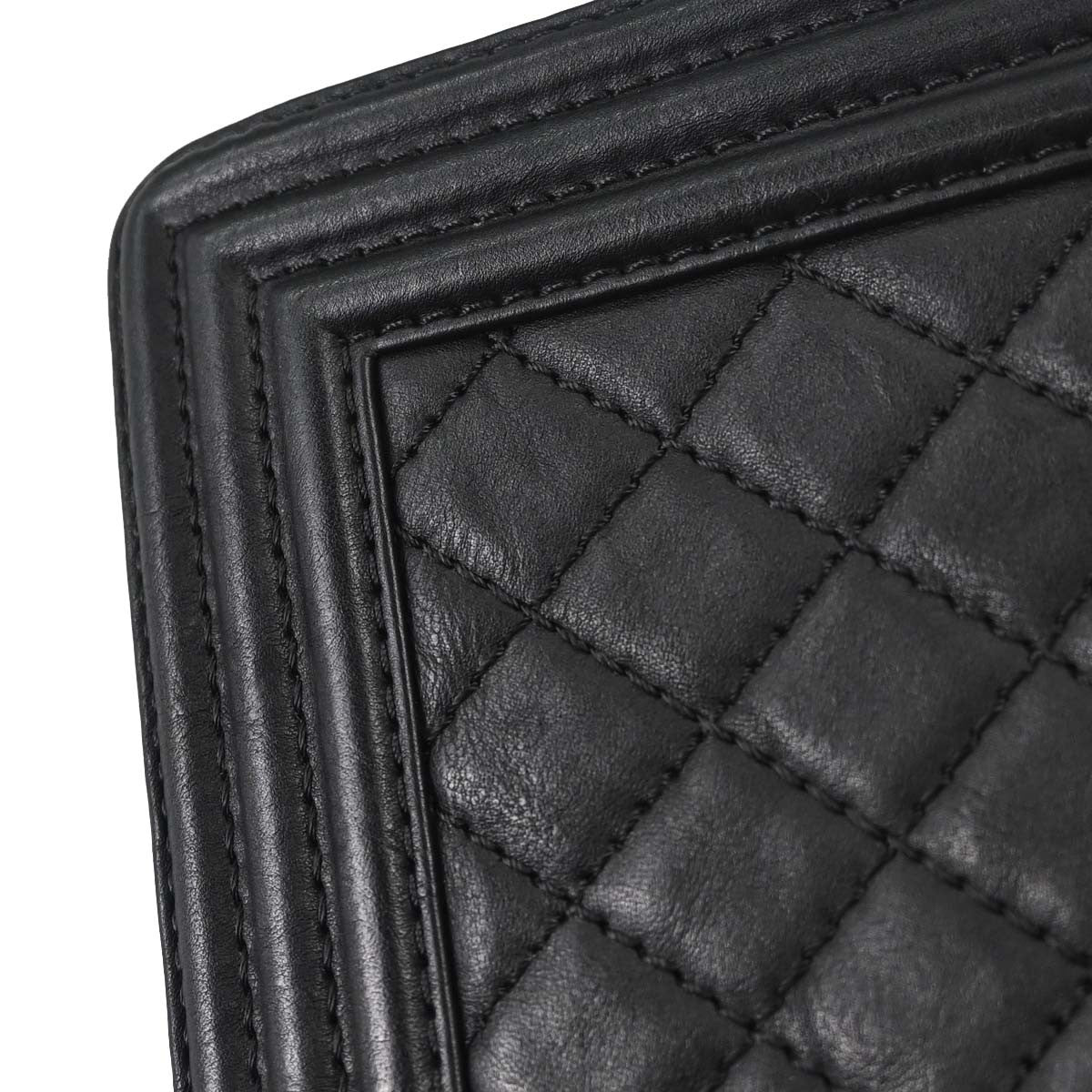 Chanel Paris-Dallas Compartment Boy Flap Quilted Calfskin With Metal Adornments Black Leather Shoulder Bag Bag (Pre-Owned)