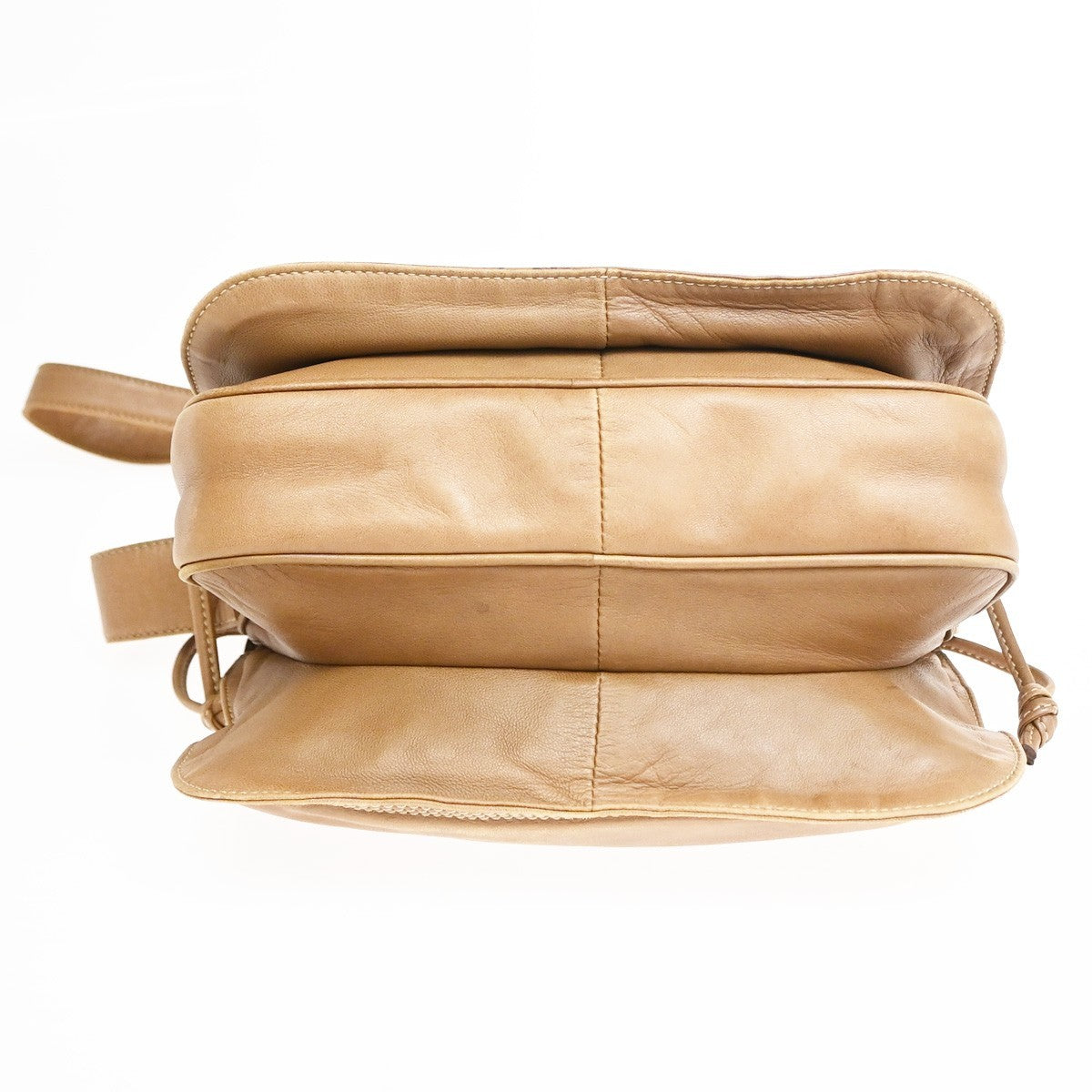 Loewe Anagram Leather Beige Leather Shoulder Bag Bag (Pre-Owned)