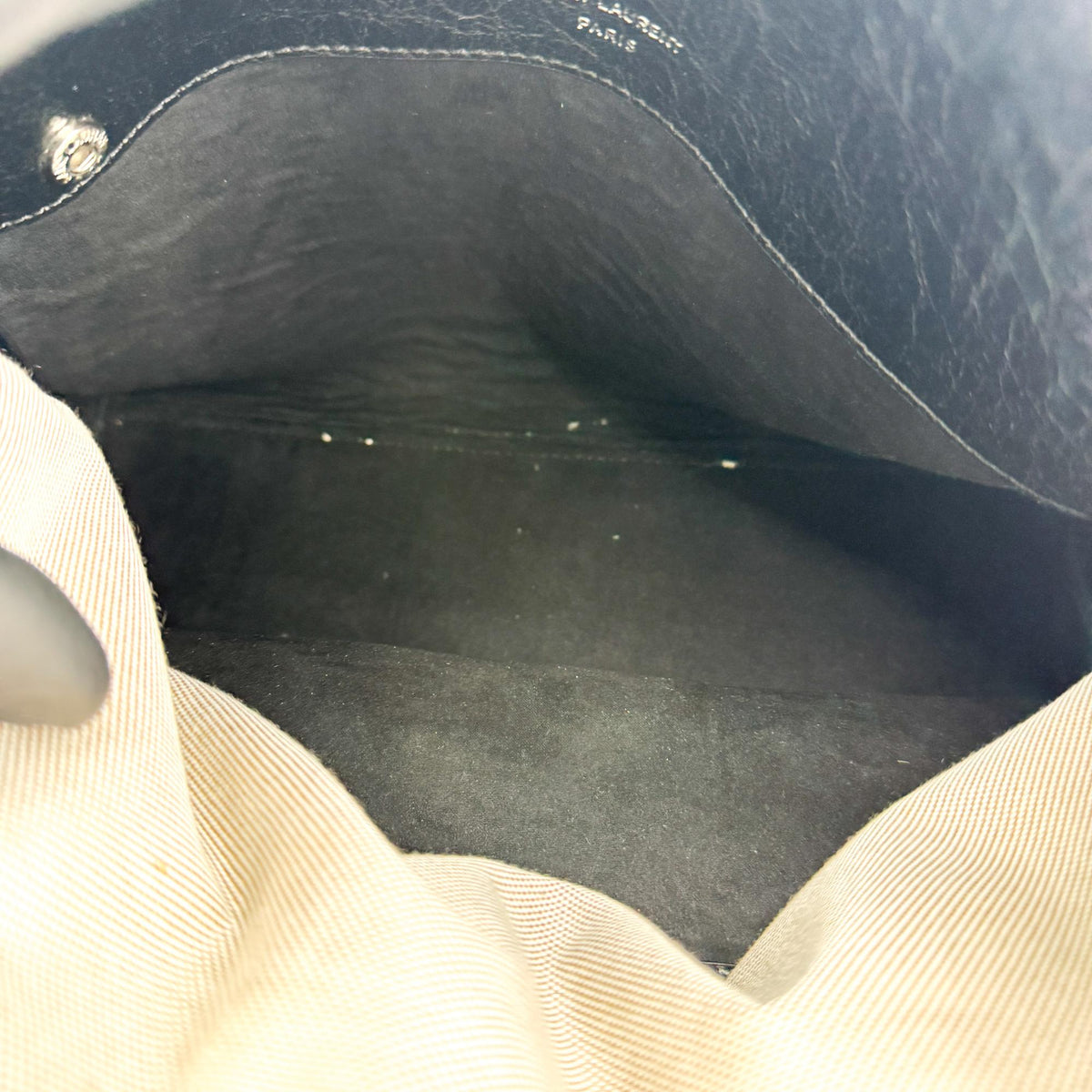 Saint Laurent Sac De Jour Leather Black Leather Handbag (Pre-Owned)