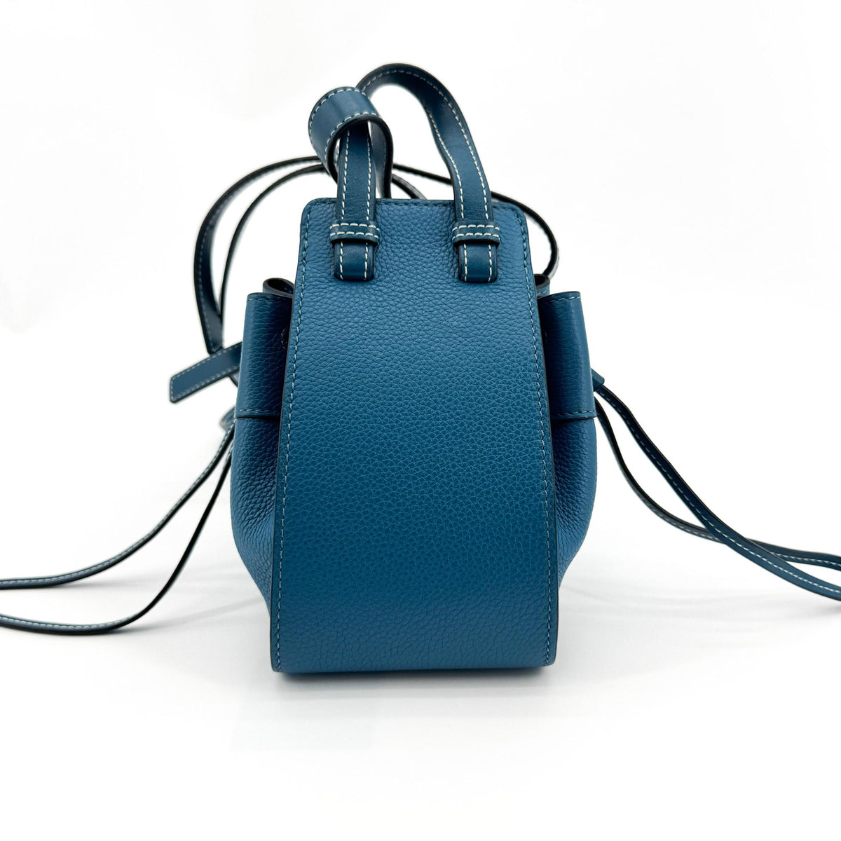 Loewe Hammock Leather Blue Leather Handbag (Pre-Owned)