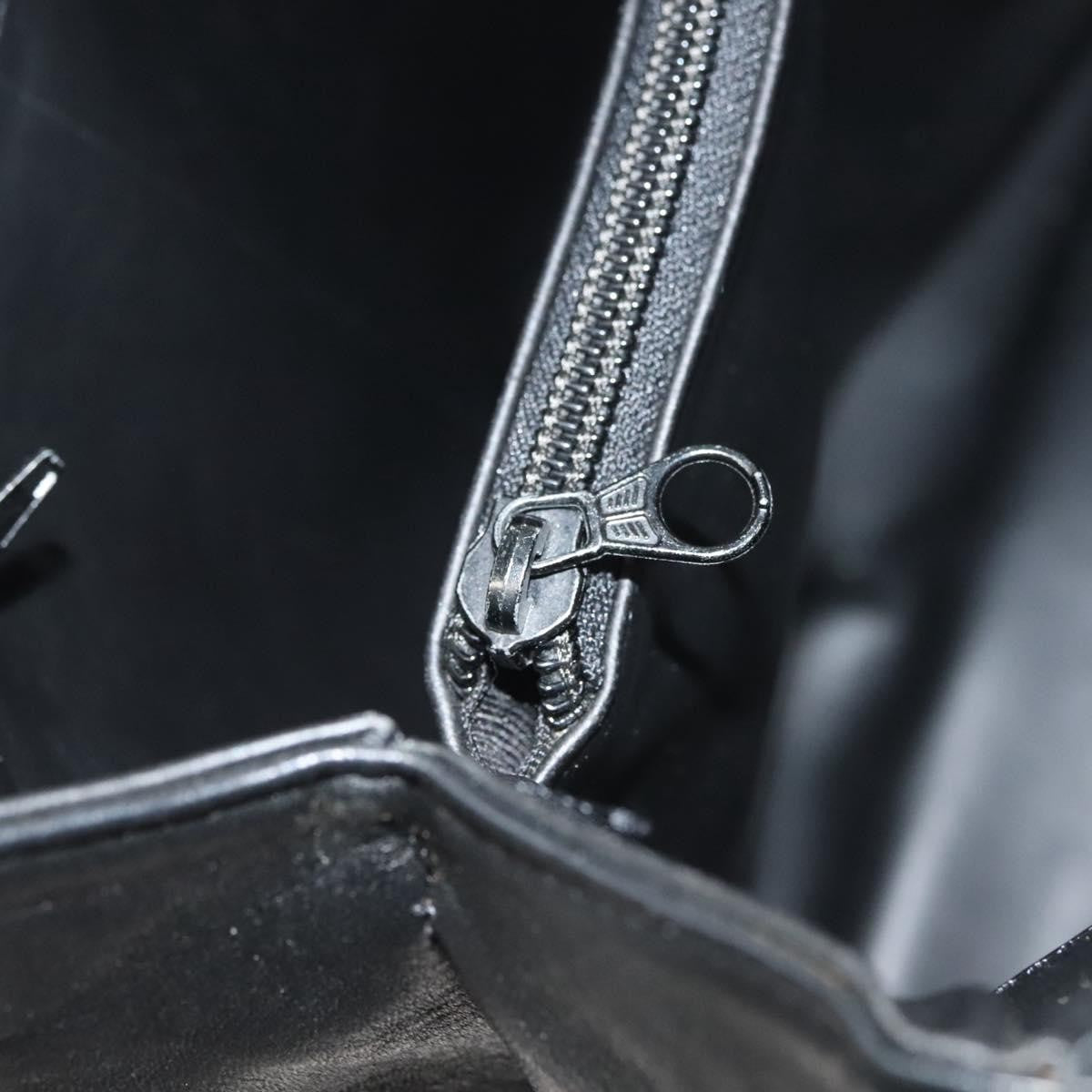 Bally Vintage Leather Black Leather Tote Bag Bag (Pre-Owned)