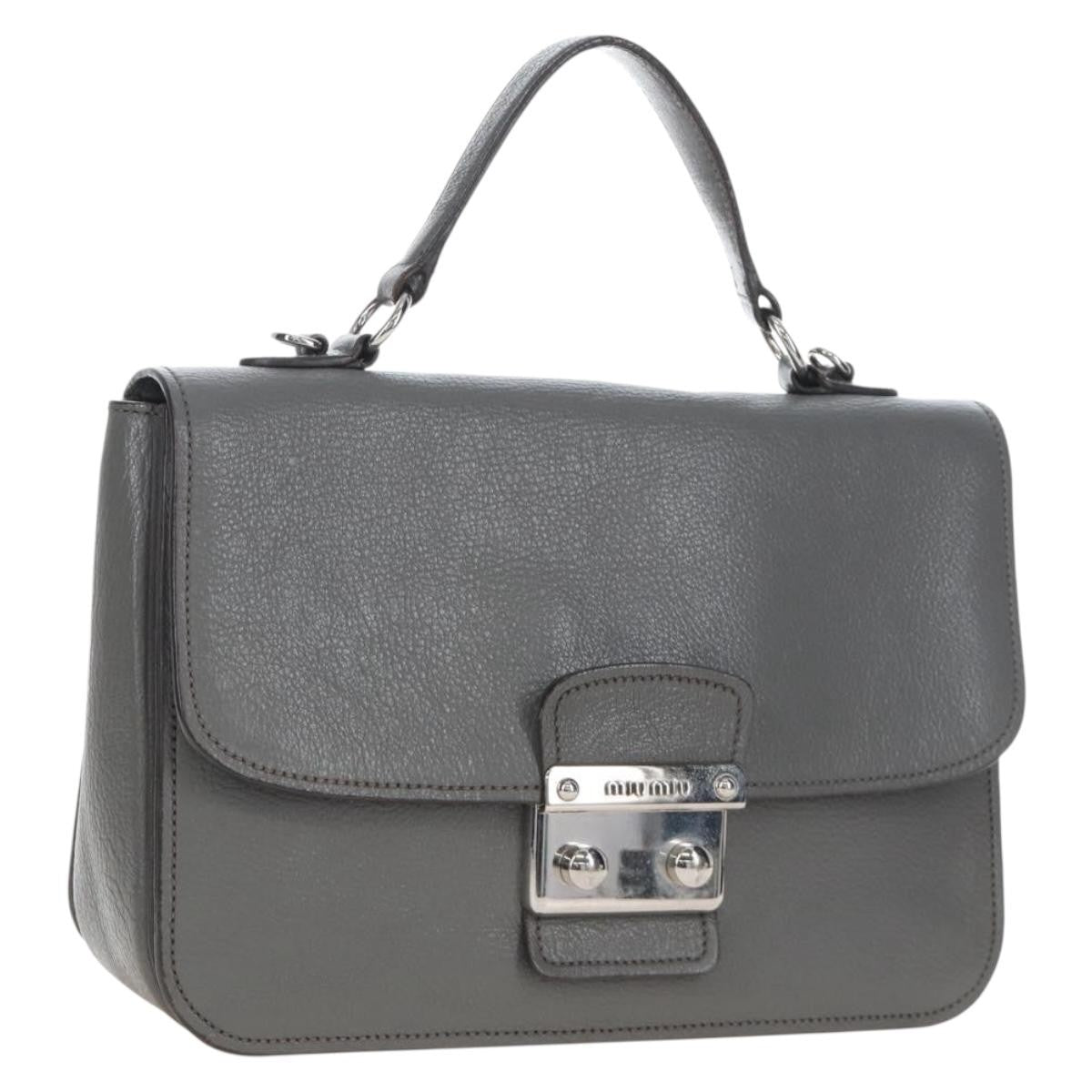 Miu Miu Beau Top Handle Leather Multicolour Leather Handbag (Pre-Owned)