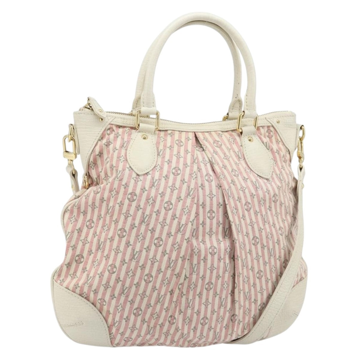 Louis Vuitton Marina Mini Lin Croisette Pink Canvas Handbag (Pre-Owned)