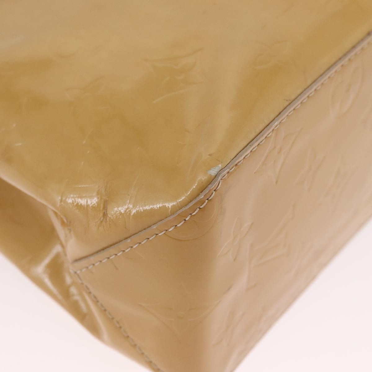 Louis Vuitton Reade Monogram Vernis Beige Patent_Leather Handbag (Pre-Owned)