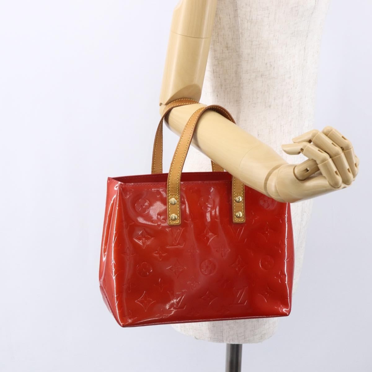 Louis Vuitton Reade Monogram Vernis Red Patent_Leather Handbag (Pre-Owned)