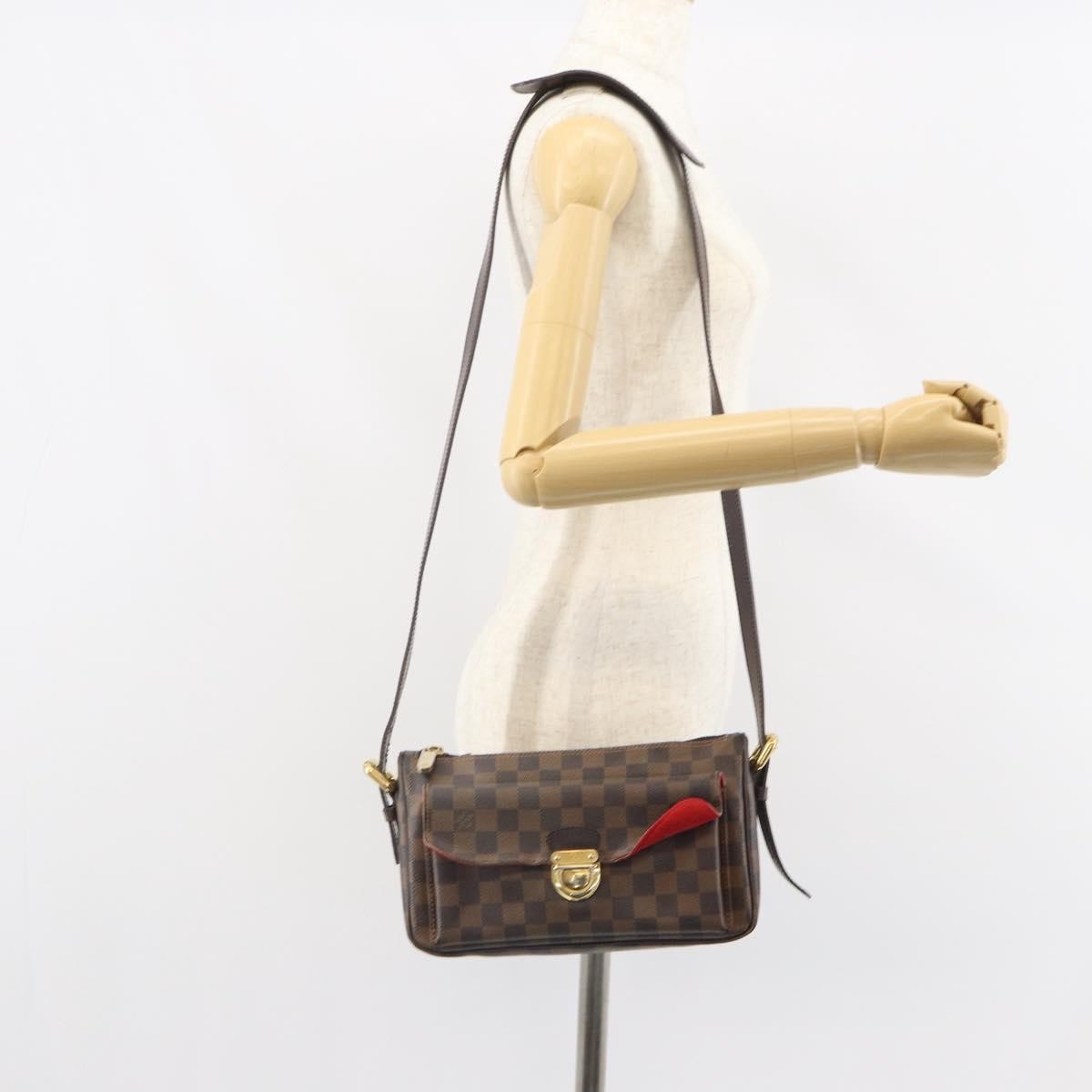 Louis Vuitton Ravello Damier Ebene Brown Canvas Shoulder Bag Bag (Pre-Owned)