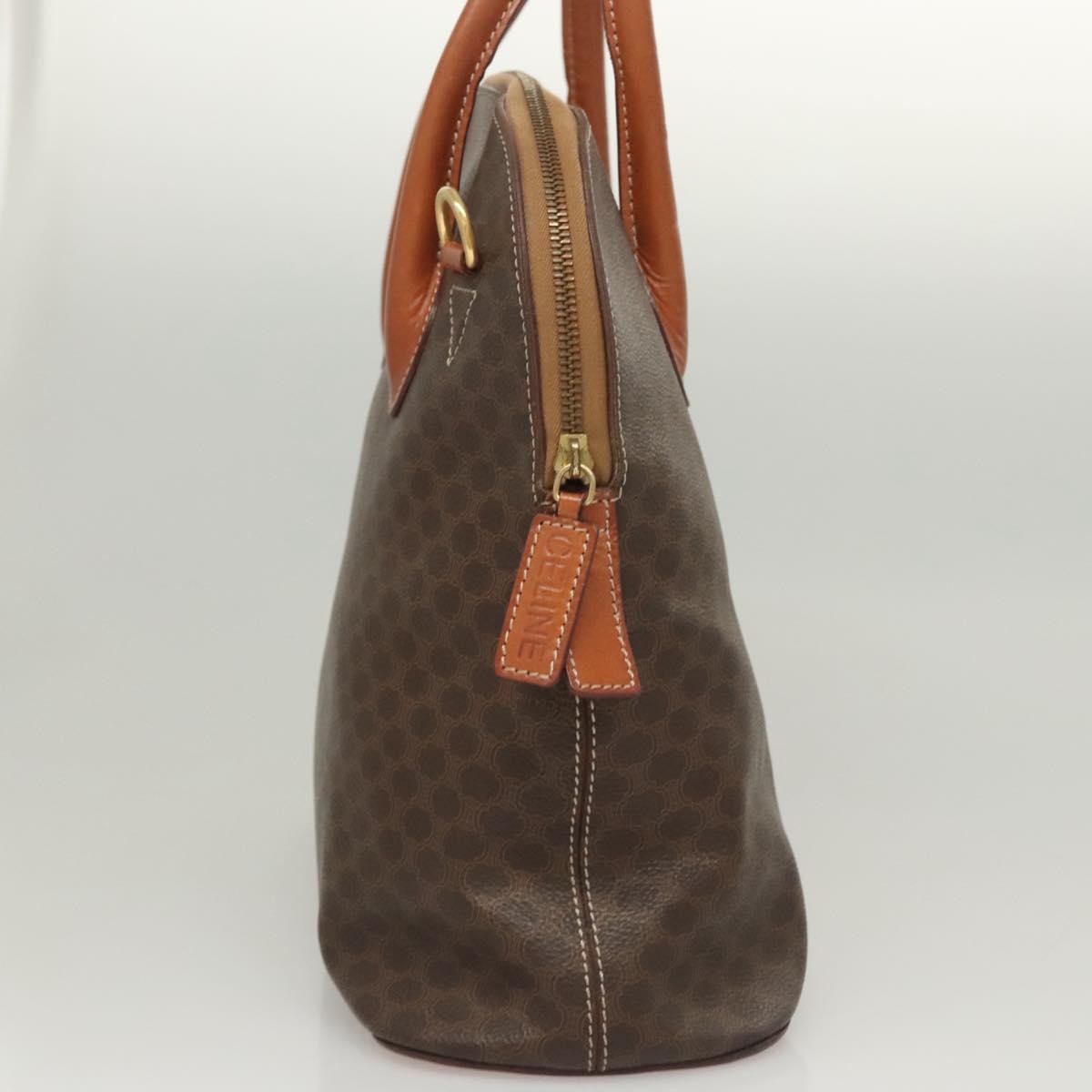Celine Macadam Macadam With Leather Brown Canvas Handbag (Pre-Owned)